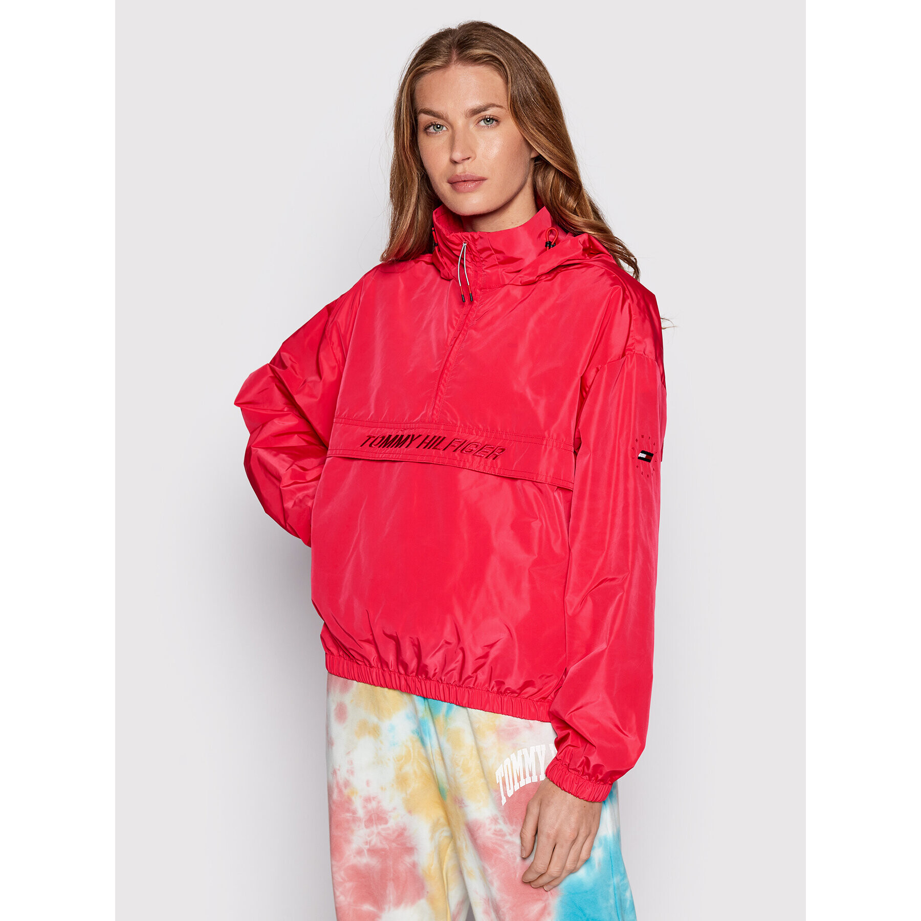 Tommy Hilfiger Анорак S10S101267 Розов Relaxed Fit - Pepit.bg
