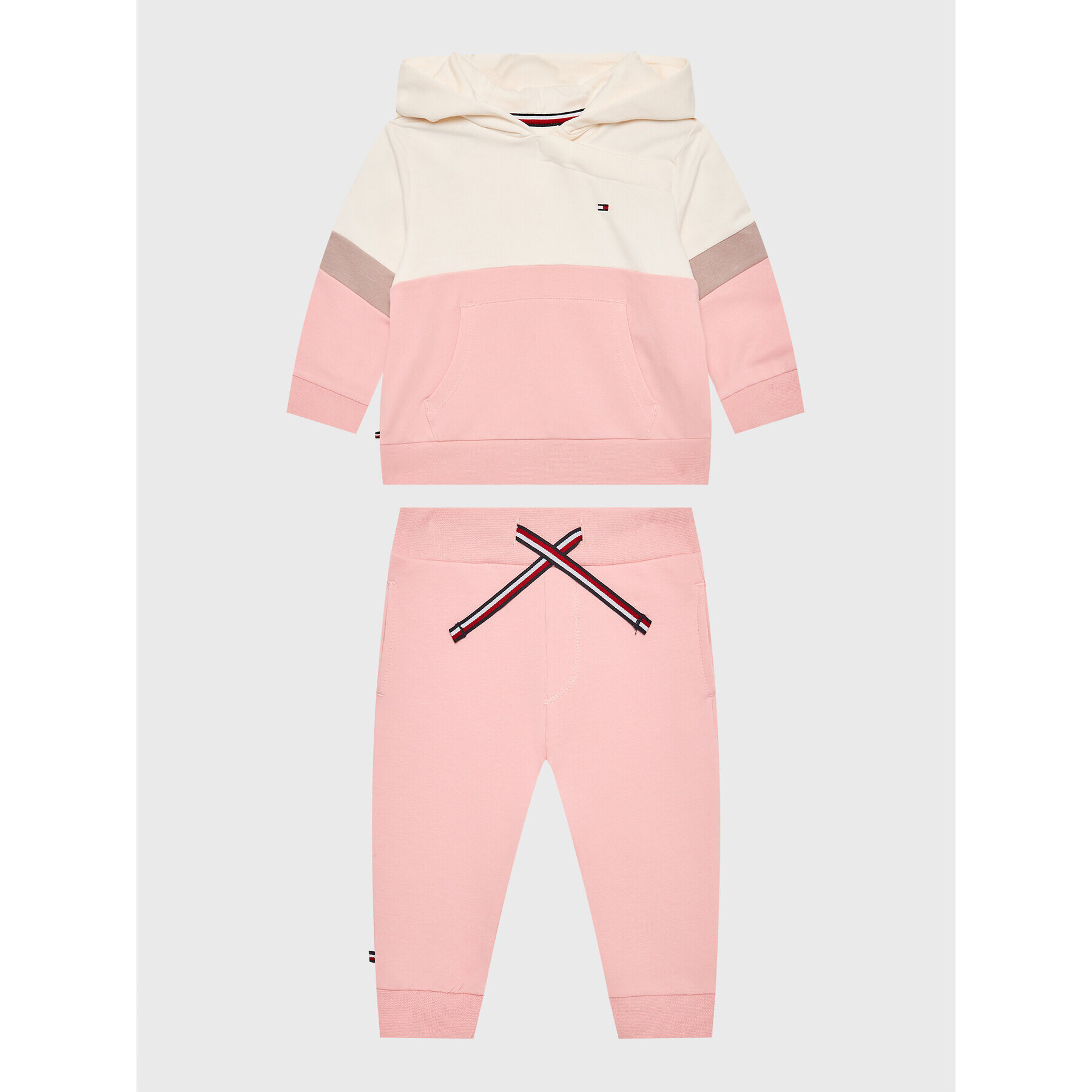 Tommy Hilfiger Анцуг Colorblock KN0KN01558 Розов Regular Fit - Pepit.bg