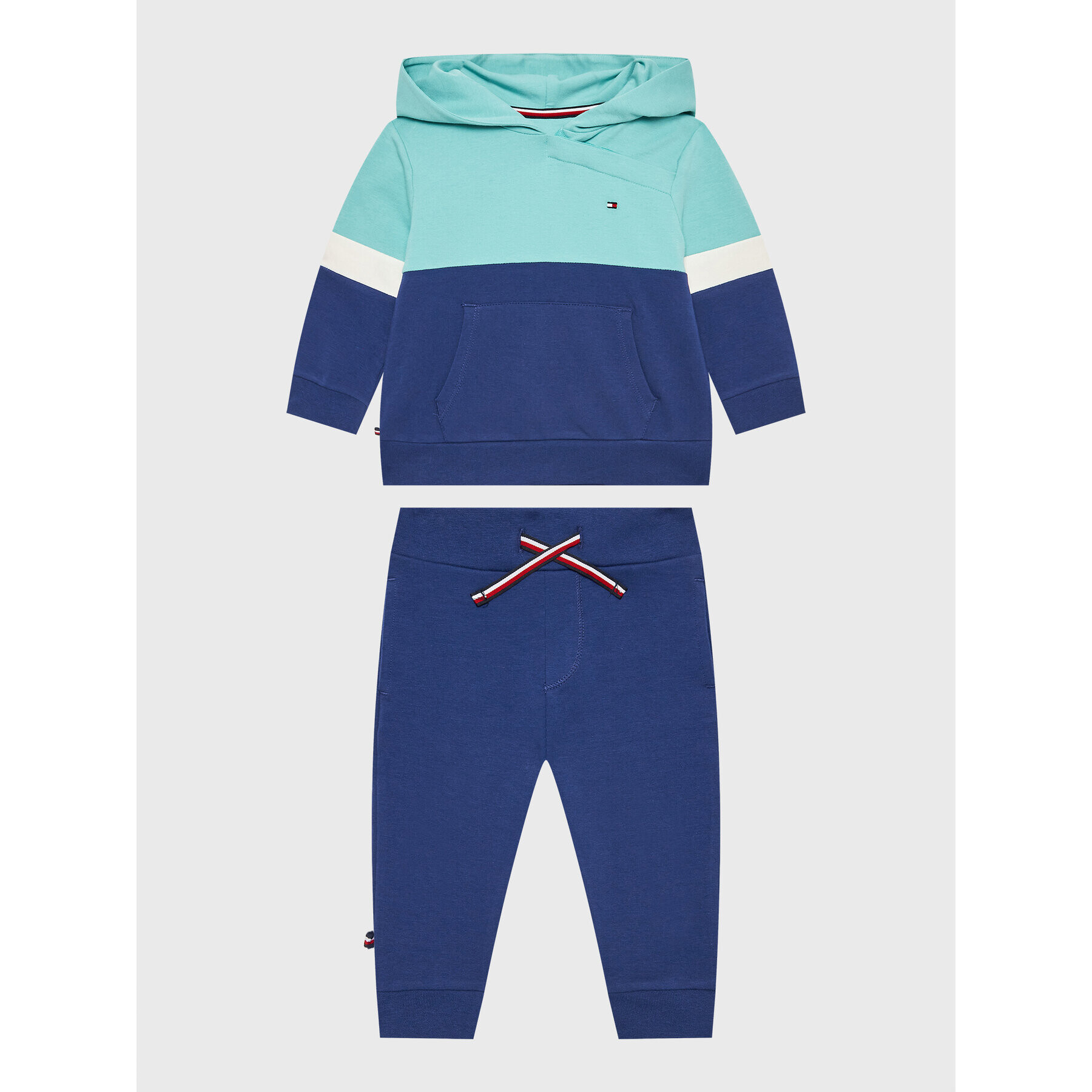 Tommy Hilfiger Анцуг Colorblock KN0KN01558 Тъмносин Regular Fit - Pepit.bg