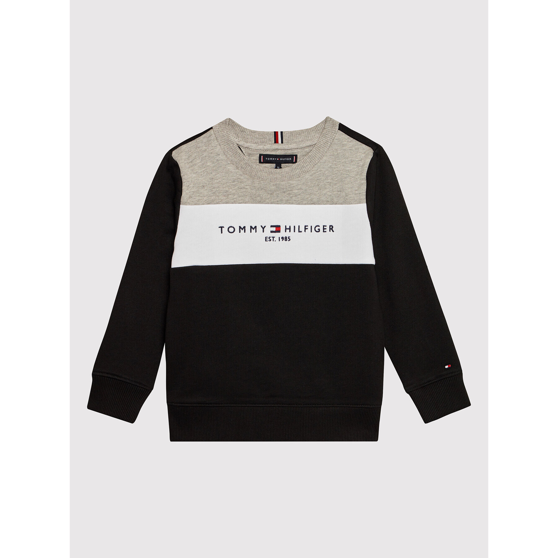 Tommy Hilfiger Анцуг Essential Colorblock KB0KB07100 D Черен Regular Fit - Pepit.bg