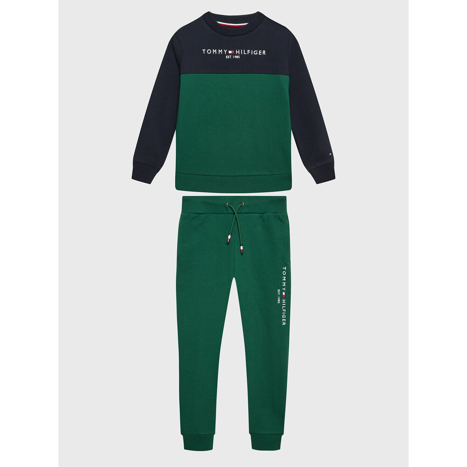 Tommy Hilfiger Анцуг Essential KB0KB07966 M Зелен Regular Fit - Pepit.bg
