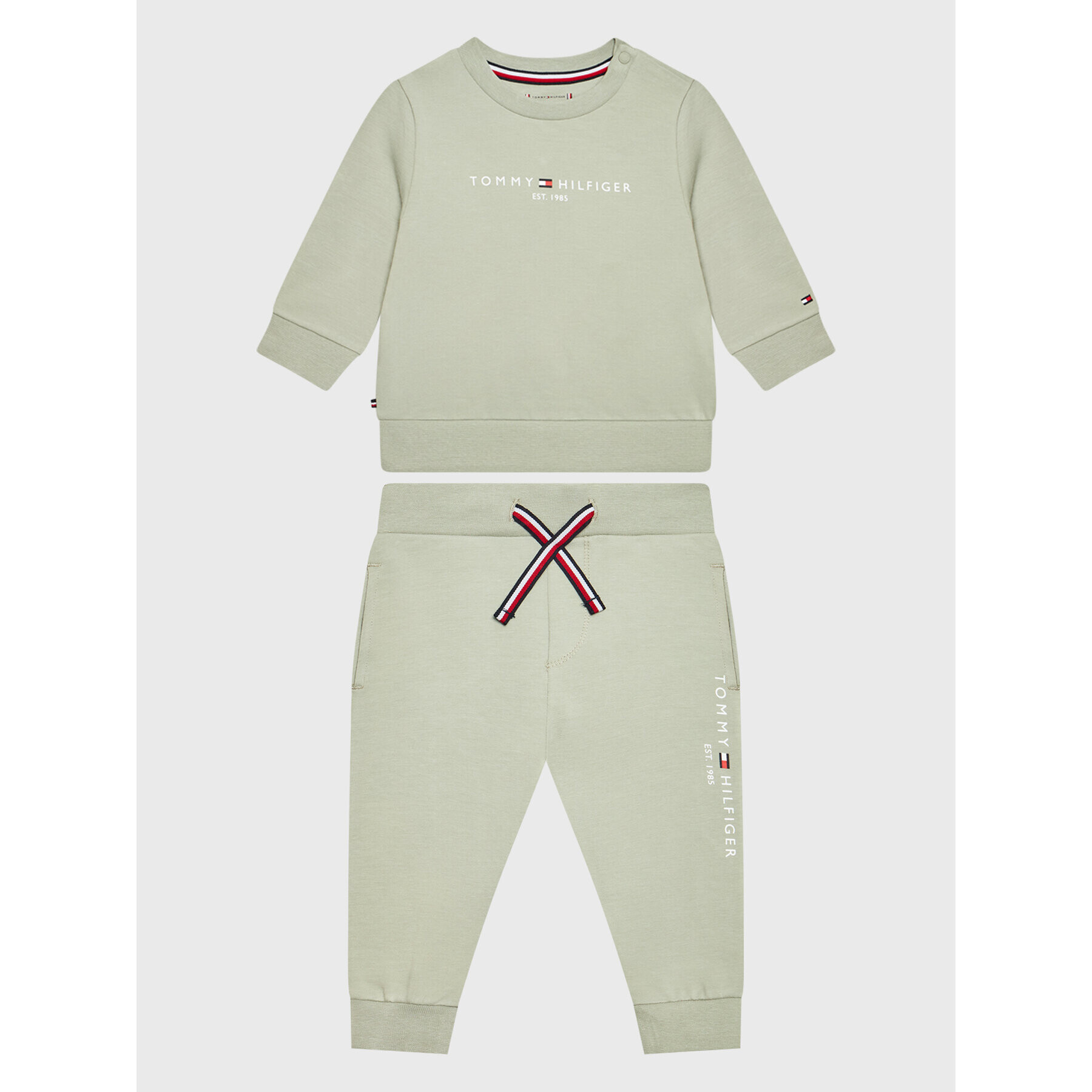 Tommy Hilfiger Анцуг Essential KN0KN01357 Зелен Regular Fit - Pepit.bg