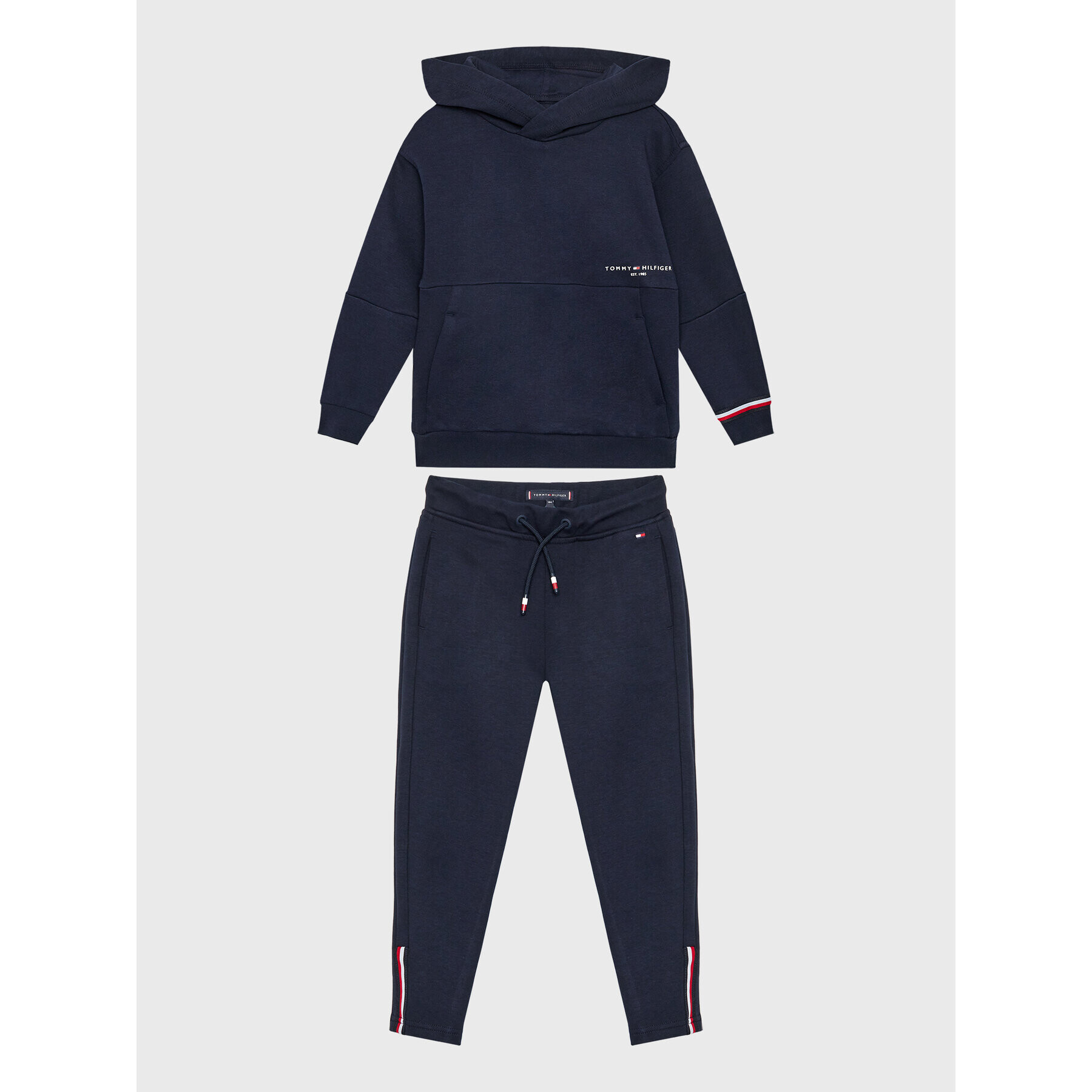 Tommy Hilfiger Анцуг Global Stripe KB0KB07958 M Тъмносин Regular Fit - Pepit.bg