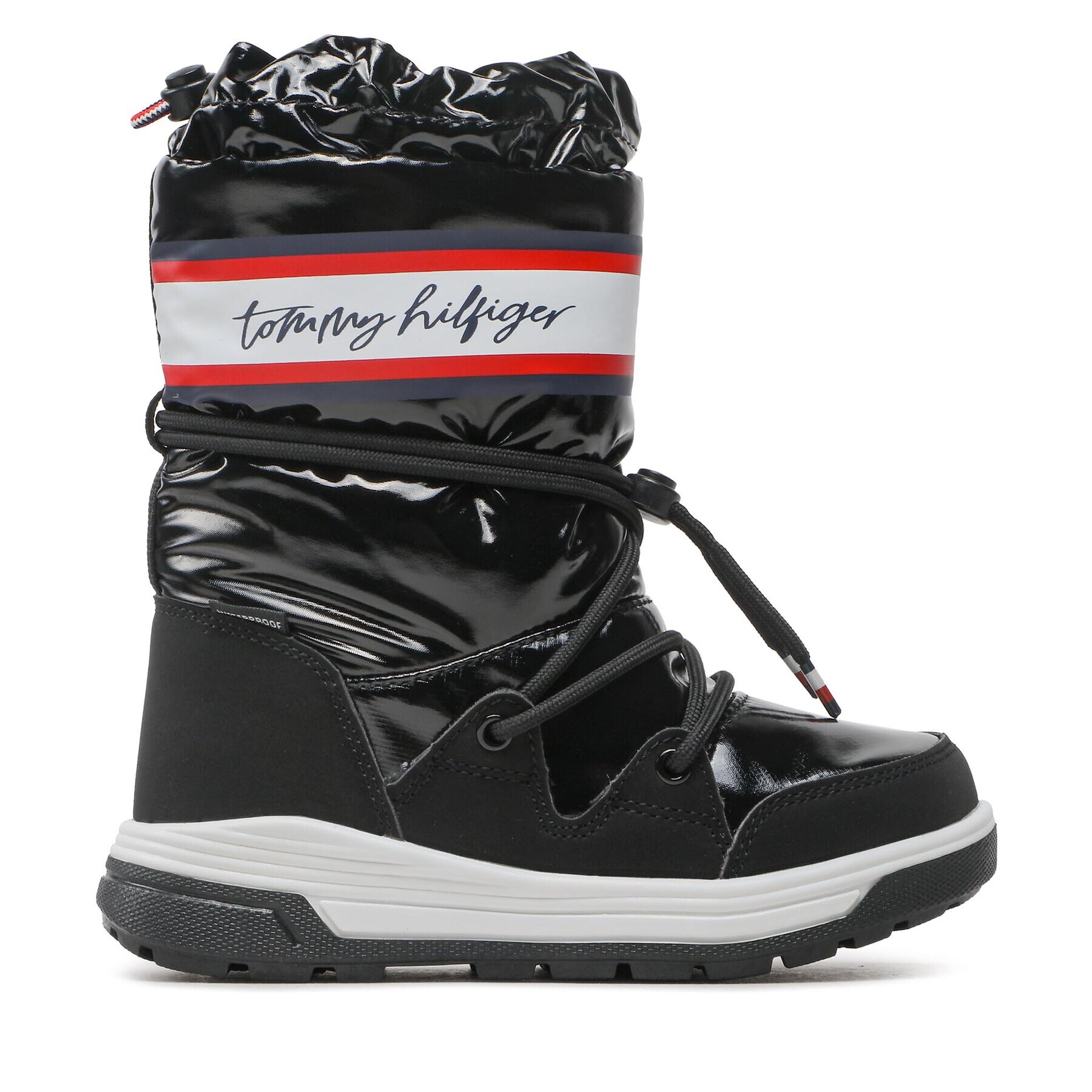 Tommy Hilfiger Апрески Snow Boot 3A6-32436-1485 M Черен - Pepit.bg