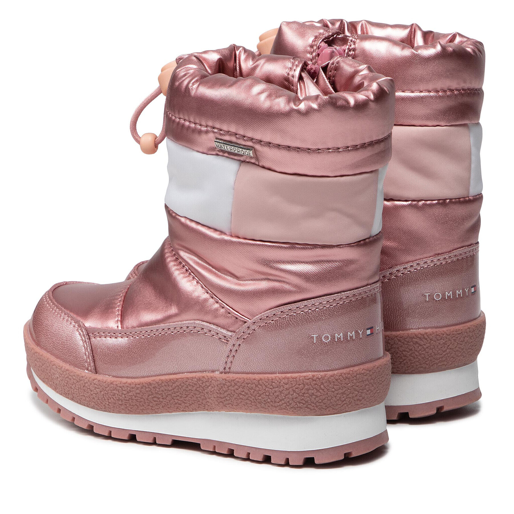 Tommy Hilfiger Апрески Snow Boot T3A5-32033-1240 Розов - Pepit.bg