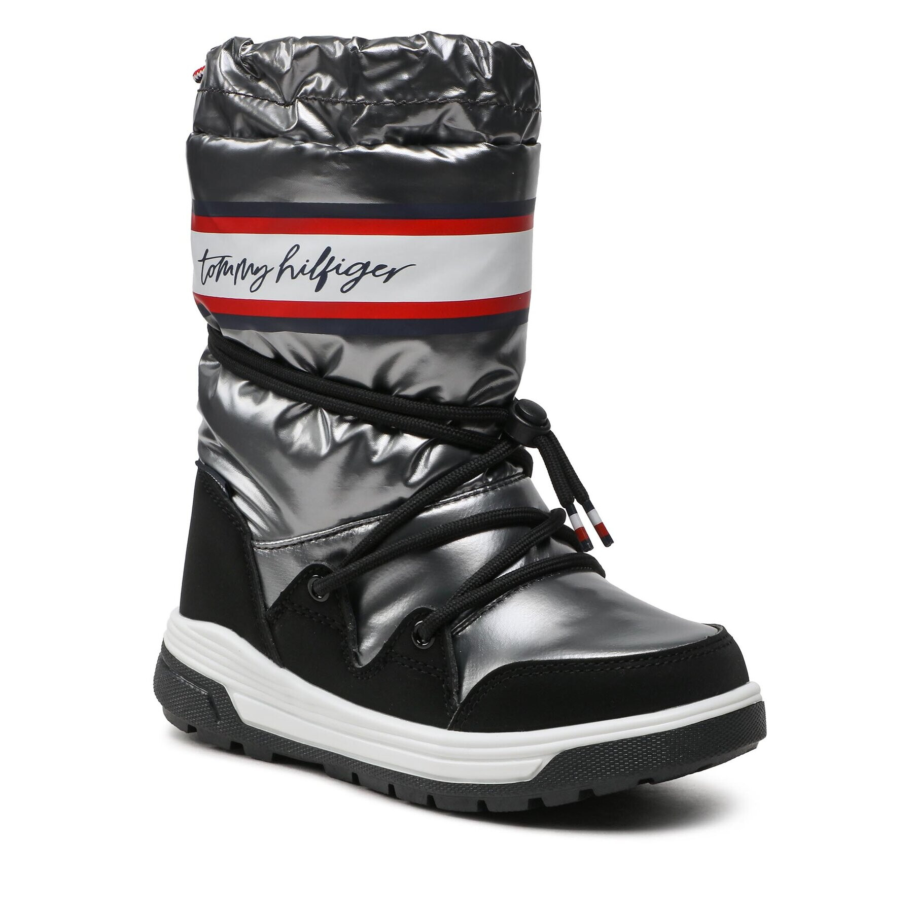 Tommy Hilfiger Апрески Snow Boot T3A6-32436-1485 M Сребрист - Pepit.bg