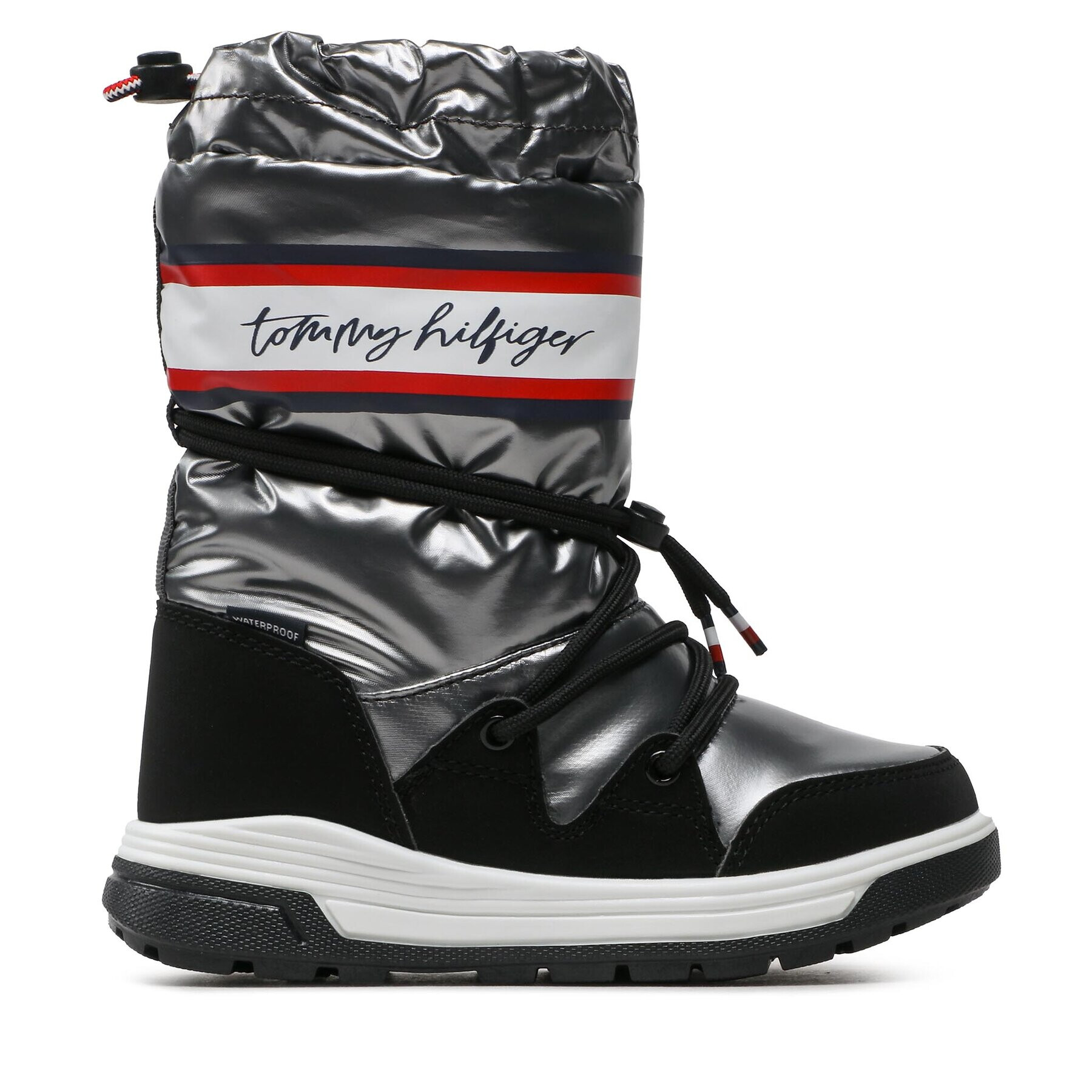 Tommy Hilfiger Апрески Snow Boot T3A6-32436-1485 M Сребрист - Pepit.bg