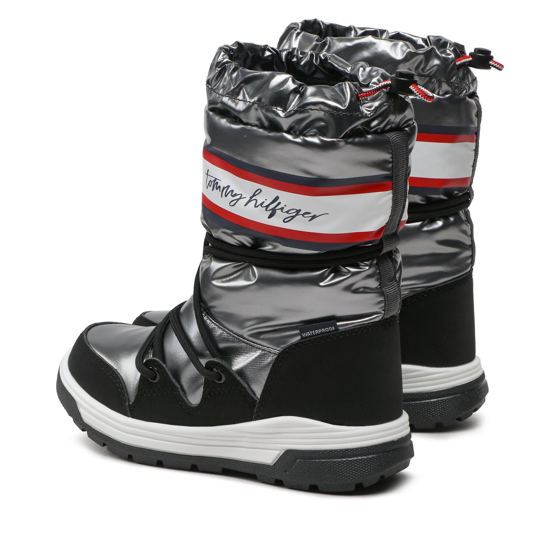 Tommy Hilfiger Апрески Snow Boot T3A6-32436-1485 M Сребрист - Pepit.bg