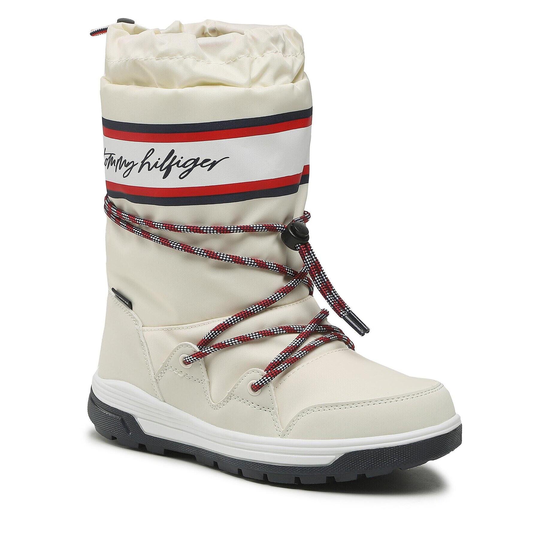 Tommy Hilfiger Апрески Snow Boot T3A6-32436-1485 S Бял - Pepit.bg