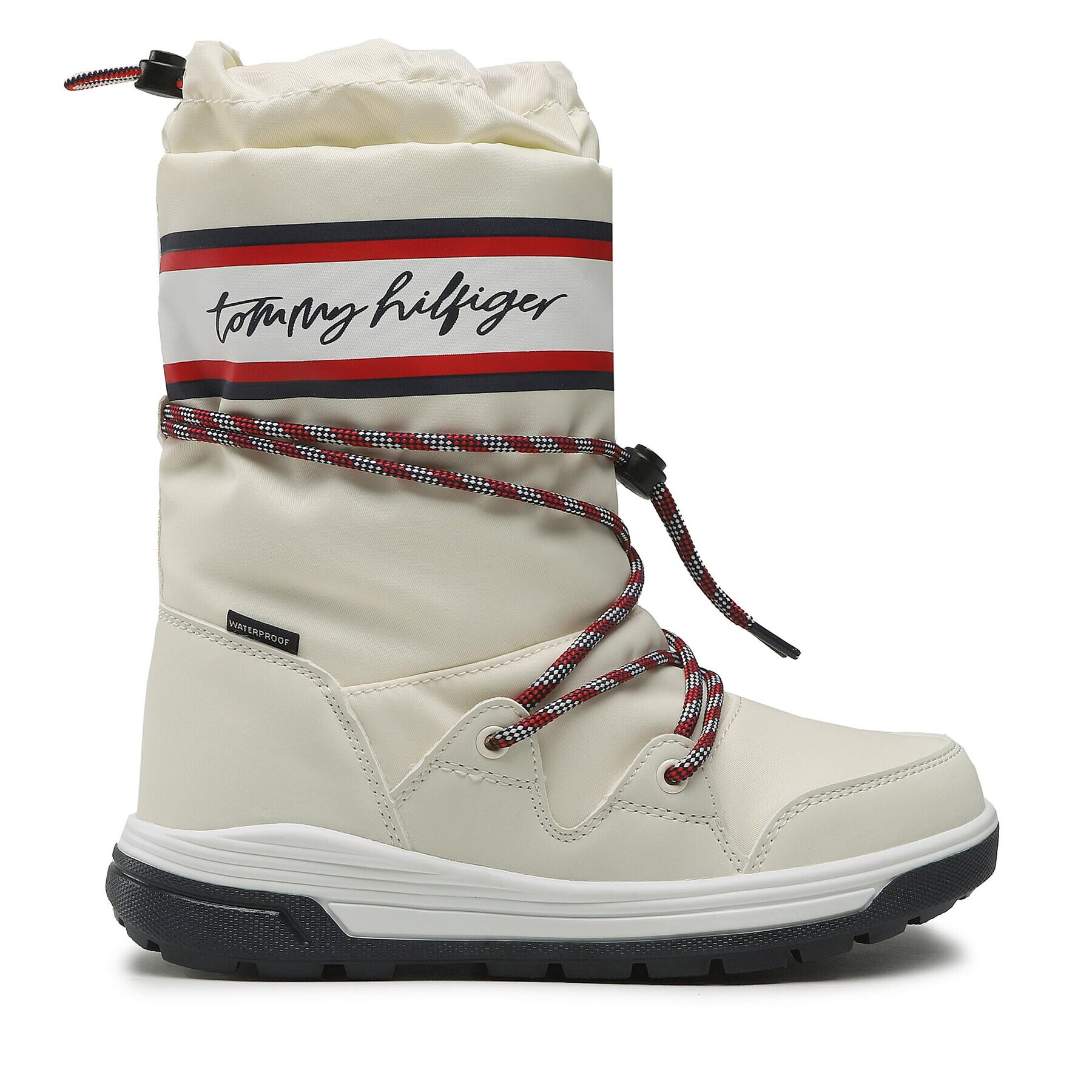 Tommy Hilfiger Апрески Snow Boot T3A6-32436-1485 S Бял - Pepit.bg