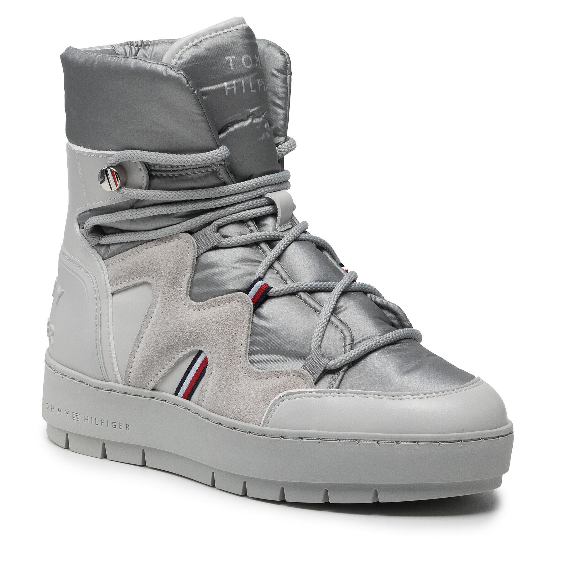 Tommy Hilfiger Апрески Snowboot FW0FW06052 Сив - Pepit.bg