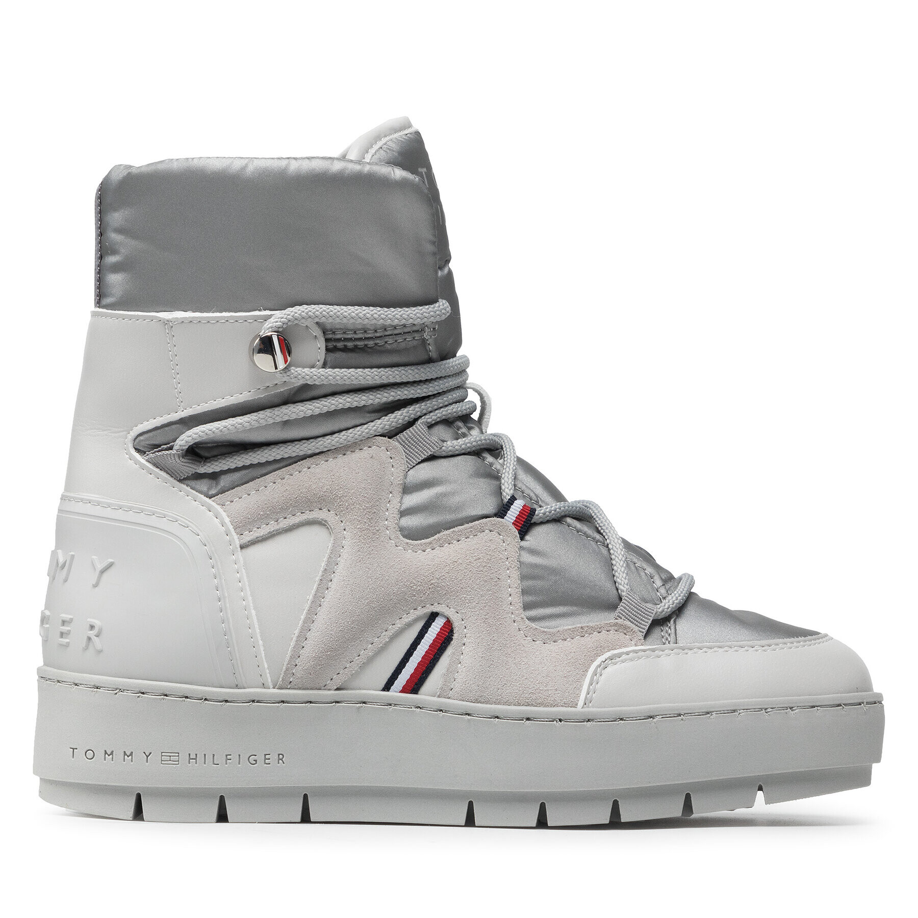 Tommy Hilfiger Апрески Snowboot FW0FW06052 Сив - Pepit.bg