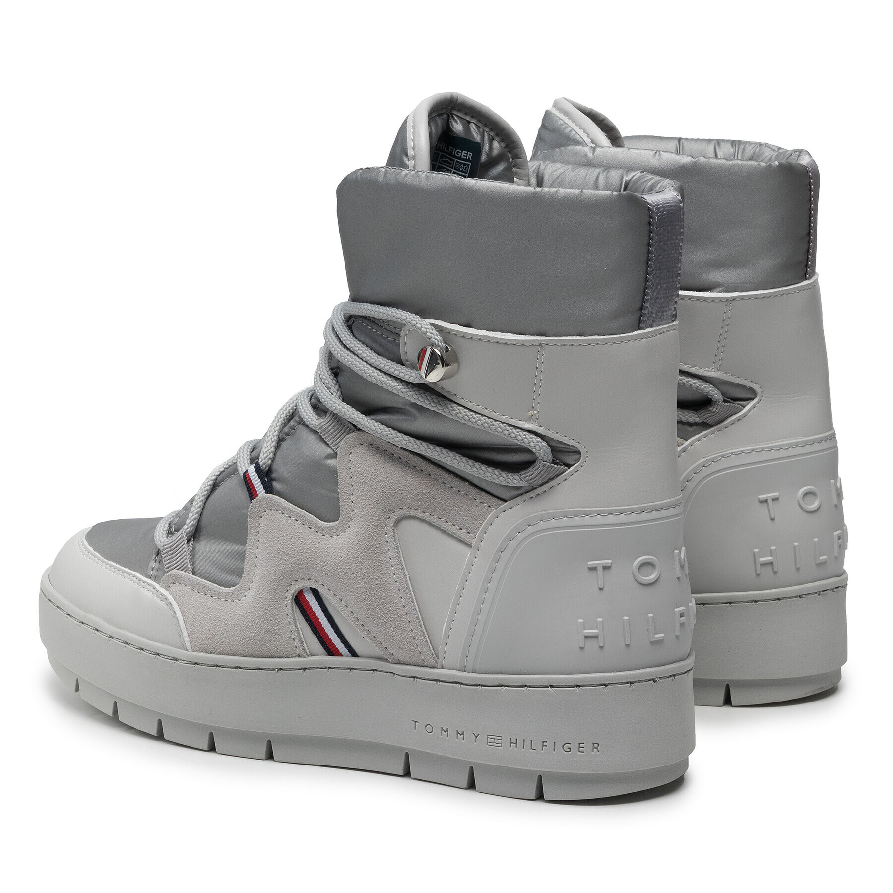 Tommy Hilfiger Апрески Snowboot FW0FW06052 Сив - Pepit.bg