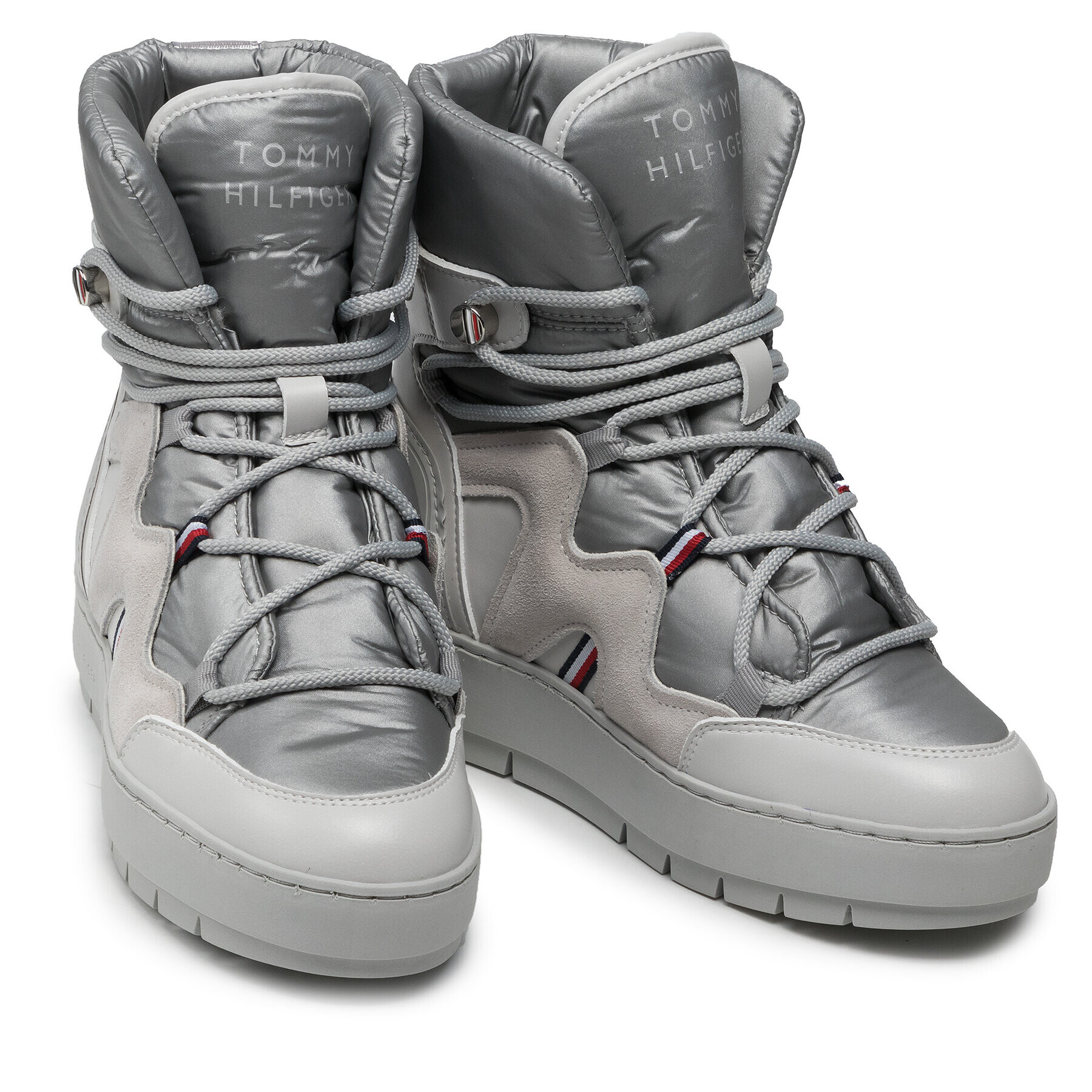 Tommy Hilfiger Апрески Snowboot FW0FW06052 Сив - Pepit.bg