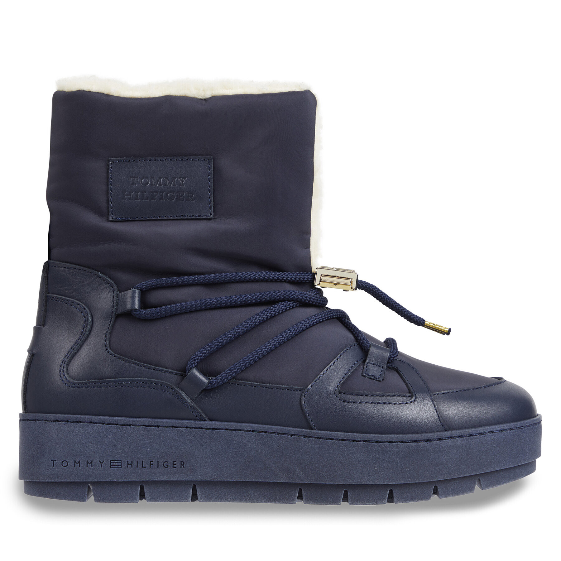 Tommy Hilfiger Апрески Tommy Essential Snowboot FW0FW07504 Син - Pepit.bg