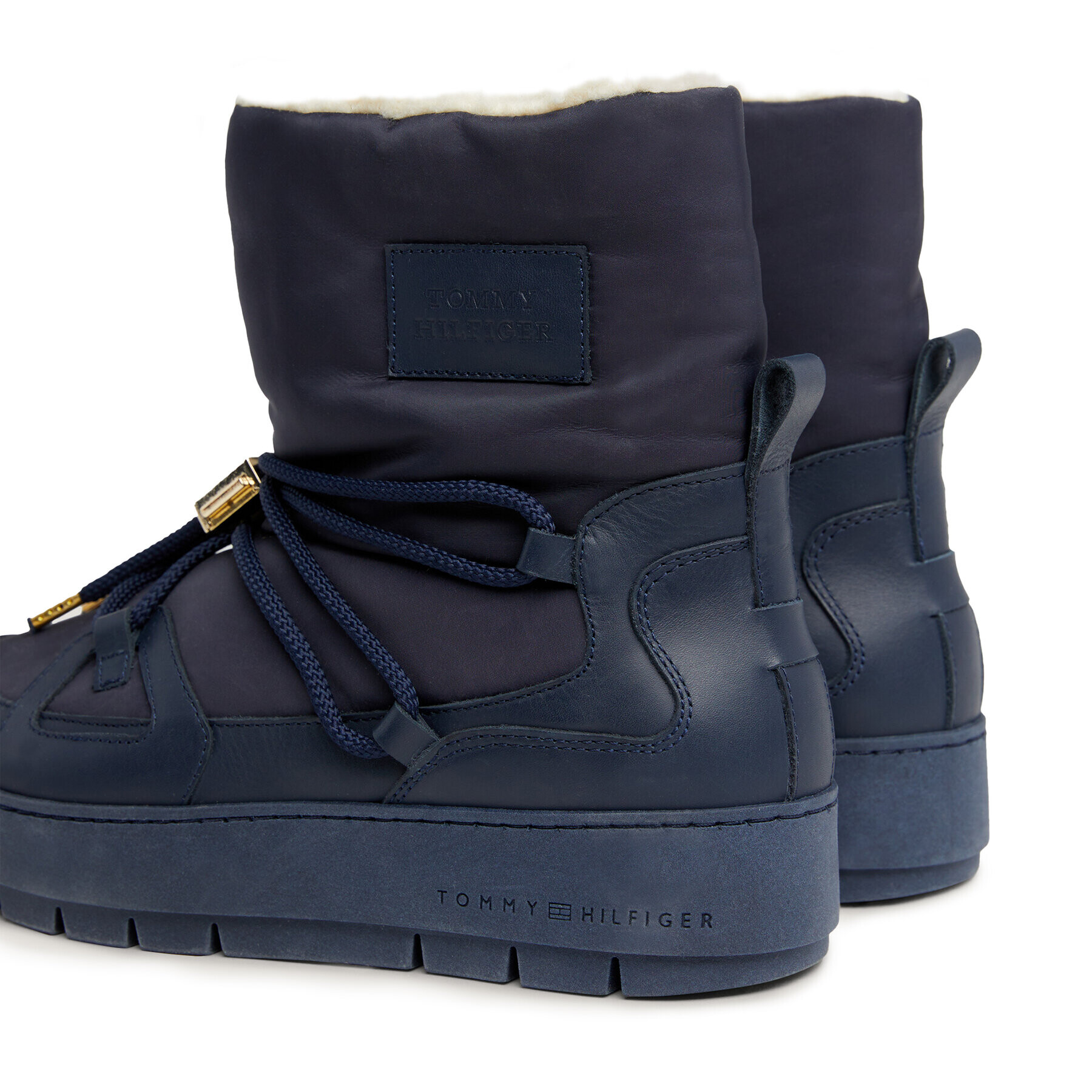 Tommy Hilfiger Апрески Tommy Essential Snowboot FW0FW07504 Син - Pepit.bg