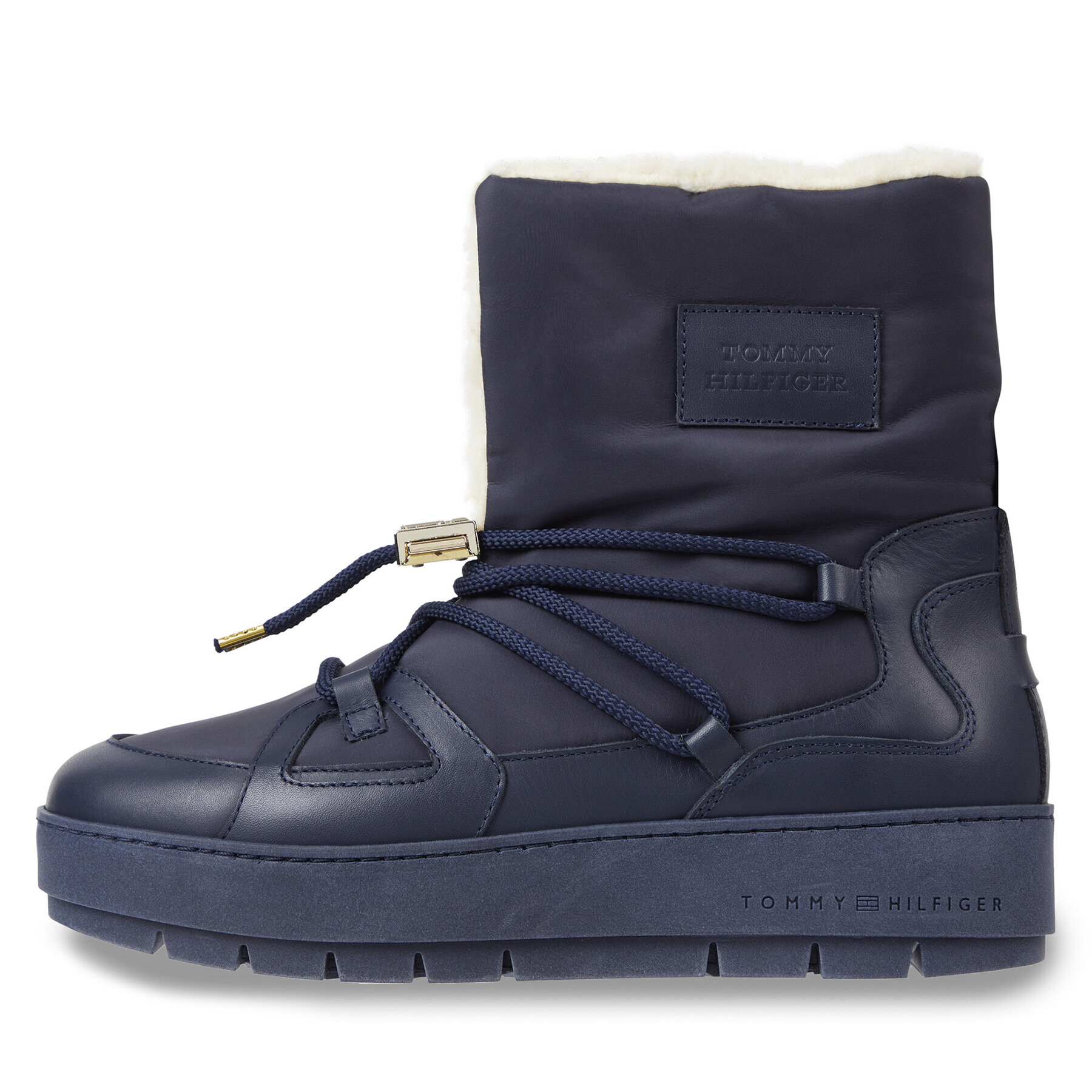 Tommy Hilfiger Апрески Tommy Essential Snowboot FW0FW07504 Син - Pepit.bg