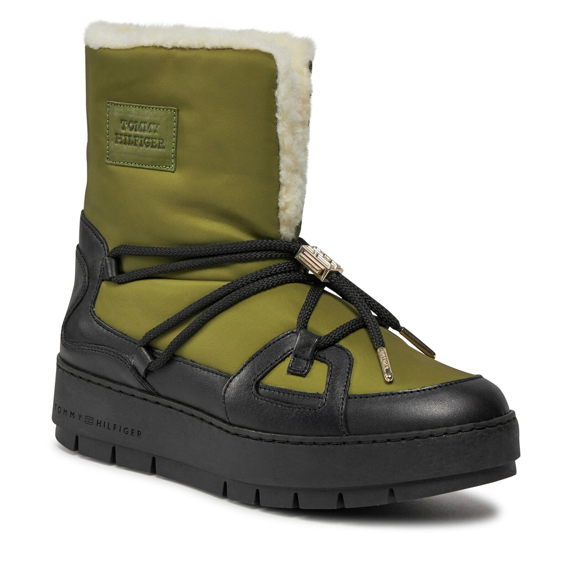 Tommy Hilfiger Апрески Tommy Essential Snowboot FW0FW07504 Зелен - Pepit.bg