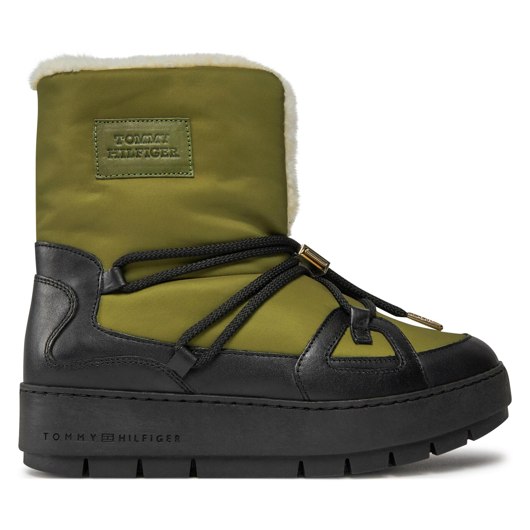 Tommy Hilfiger Апрески Tommy Essential Snowboot FW0FW07504 Зелен - Pepit.bg