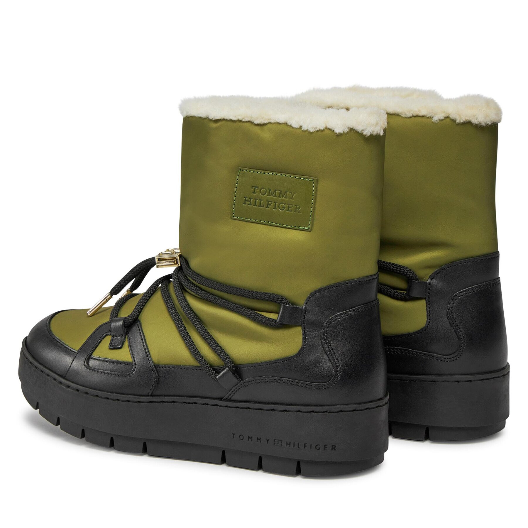 Tommy Hilfiger Апрески Tommy Essential Snowboot FW0FW07504 Зелен - Pepit.bg