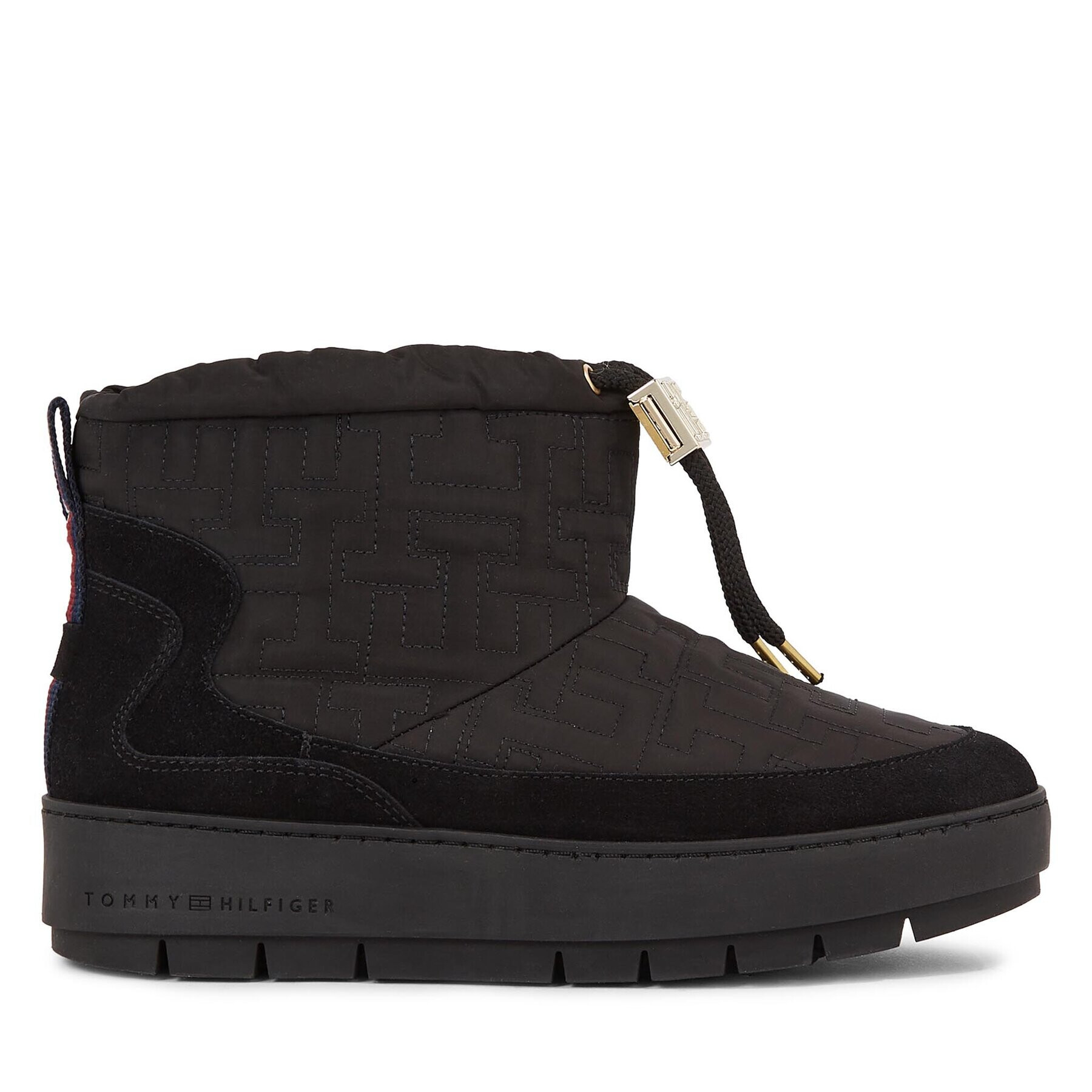 Tommy Hilfiger Апрески Tommy Monogram Snowboot FW0FW07637 Черен - Pepit.bg