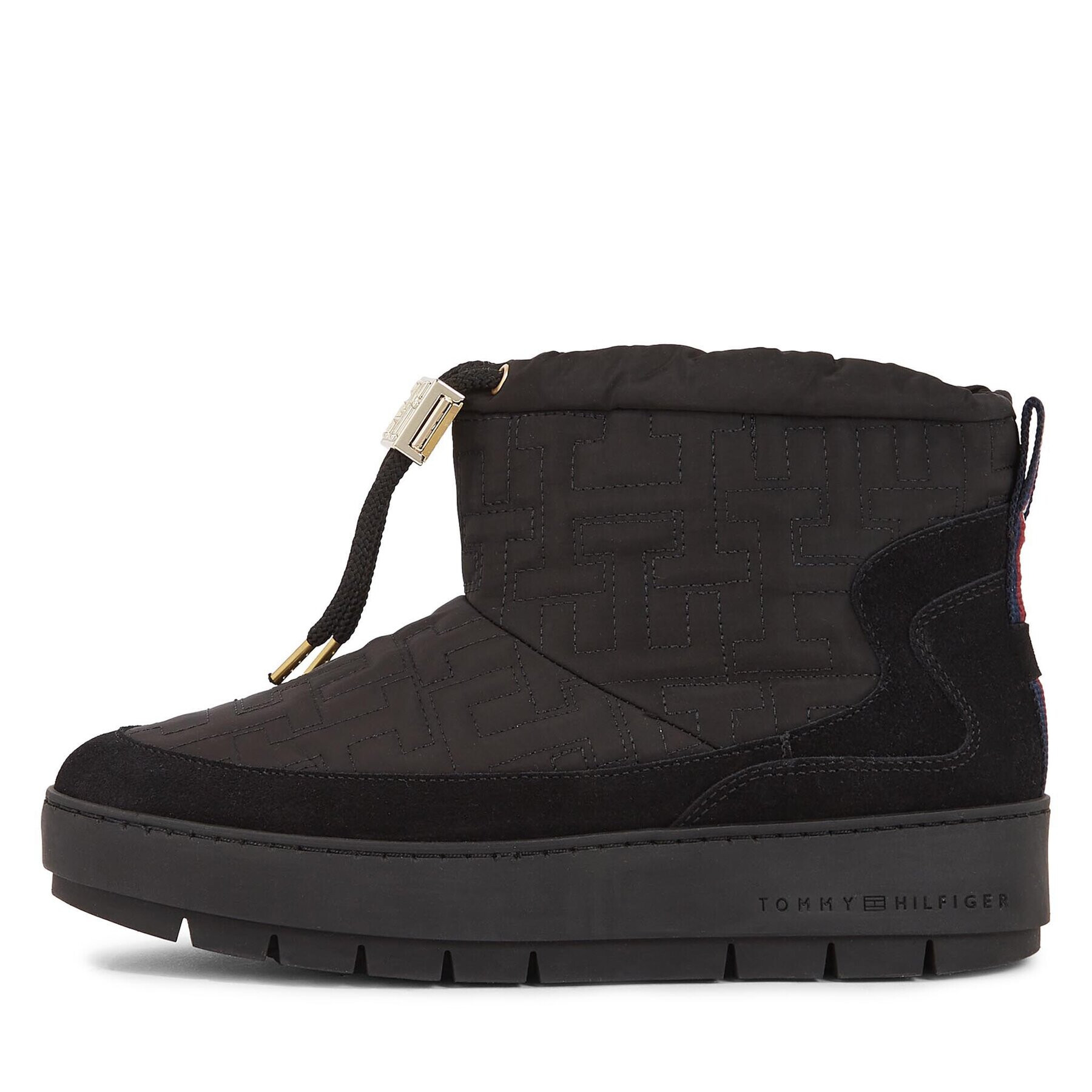 Tommy Hilfiger Апрески Tommy Monogram Snowboot FW0FW07637 Черен - Pepit.bg