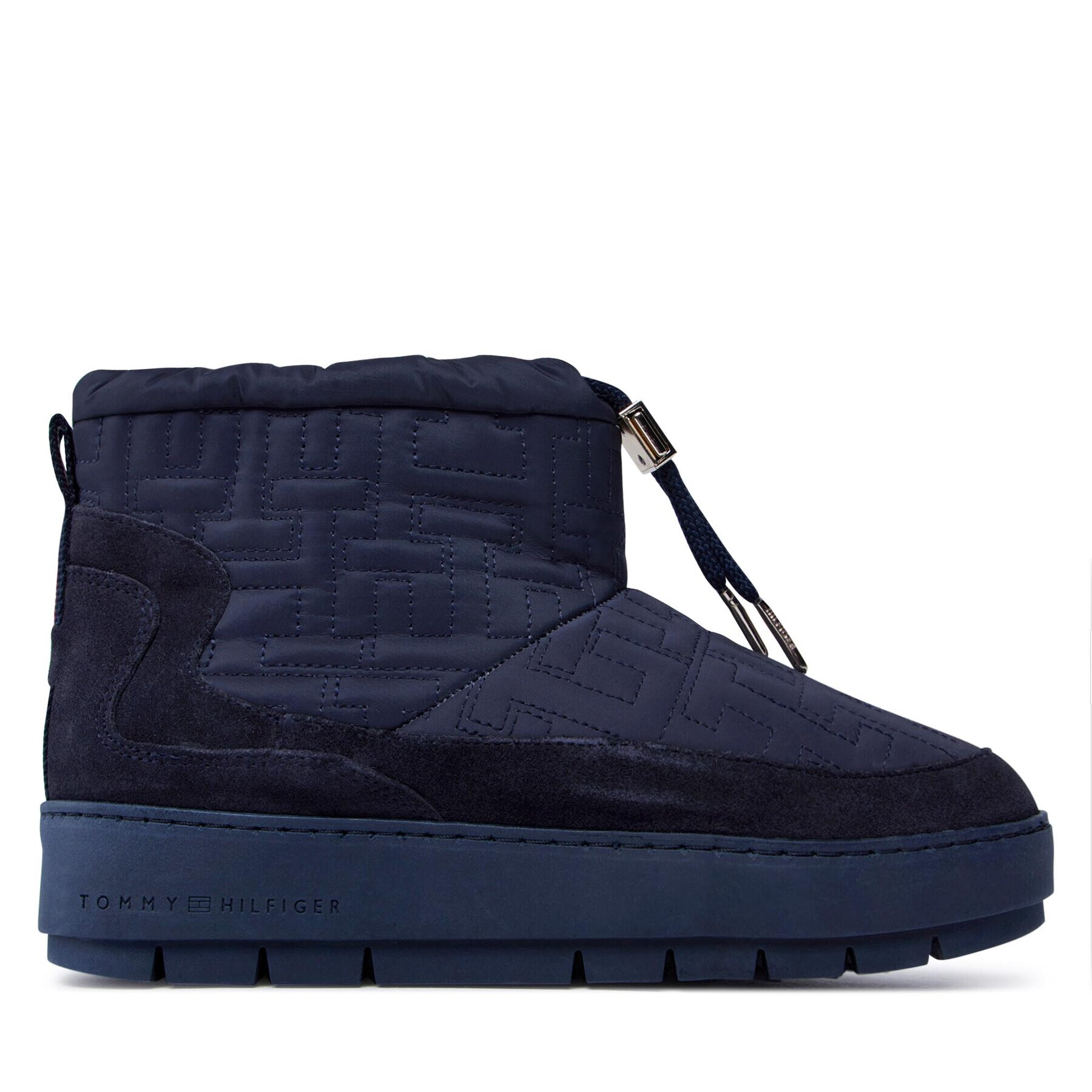 Tommy Hilfiger Апрески Tommy Monogram Snowboot FW0FW07637 Син - Pepit.bg