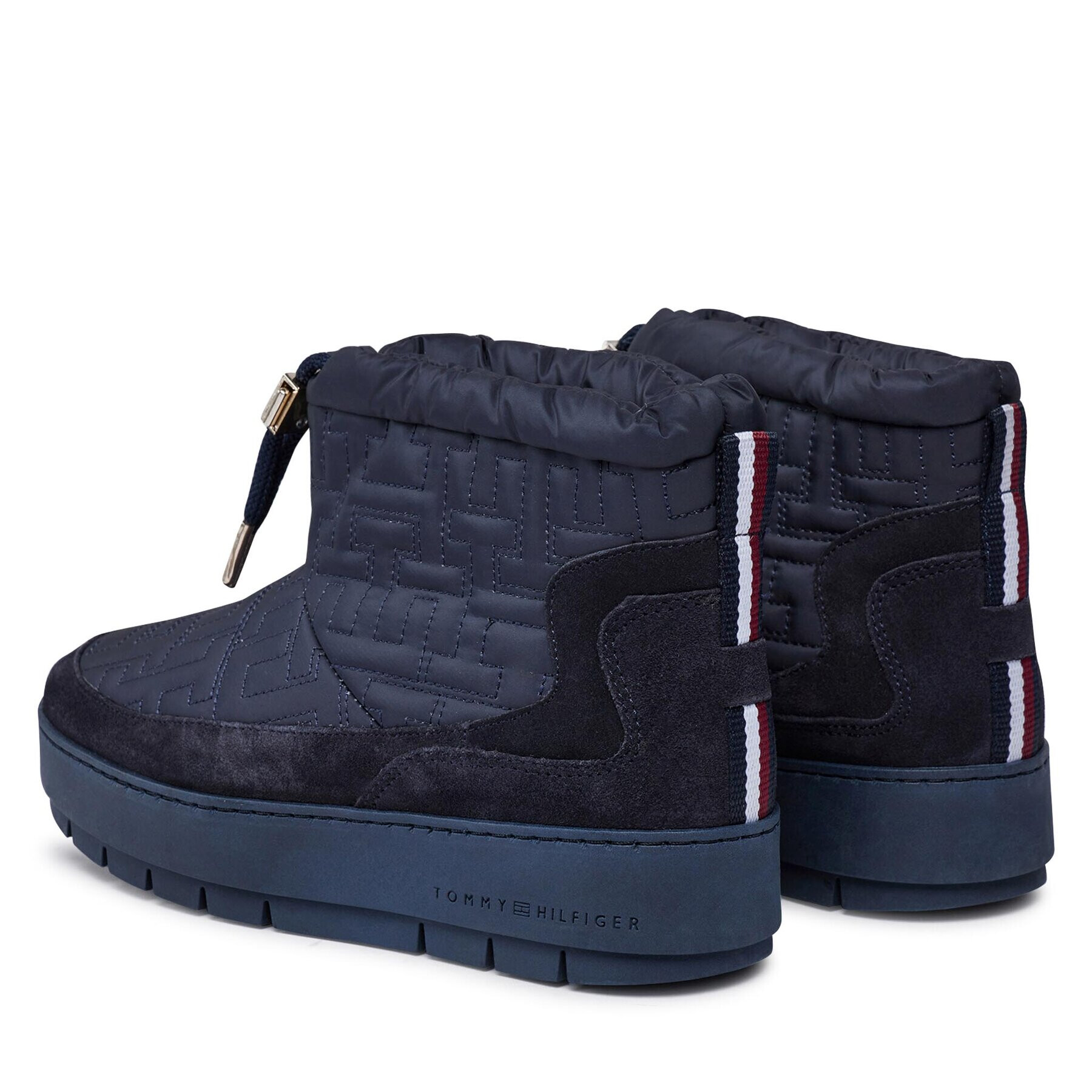 Tommy Hilfiger Апрески Tommy Monogram Snowboot FW0FW07637 Син - Pepit.bg