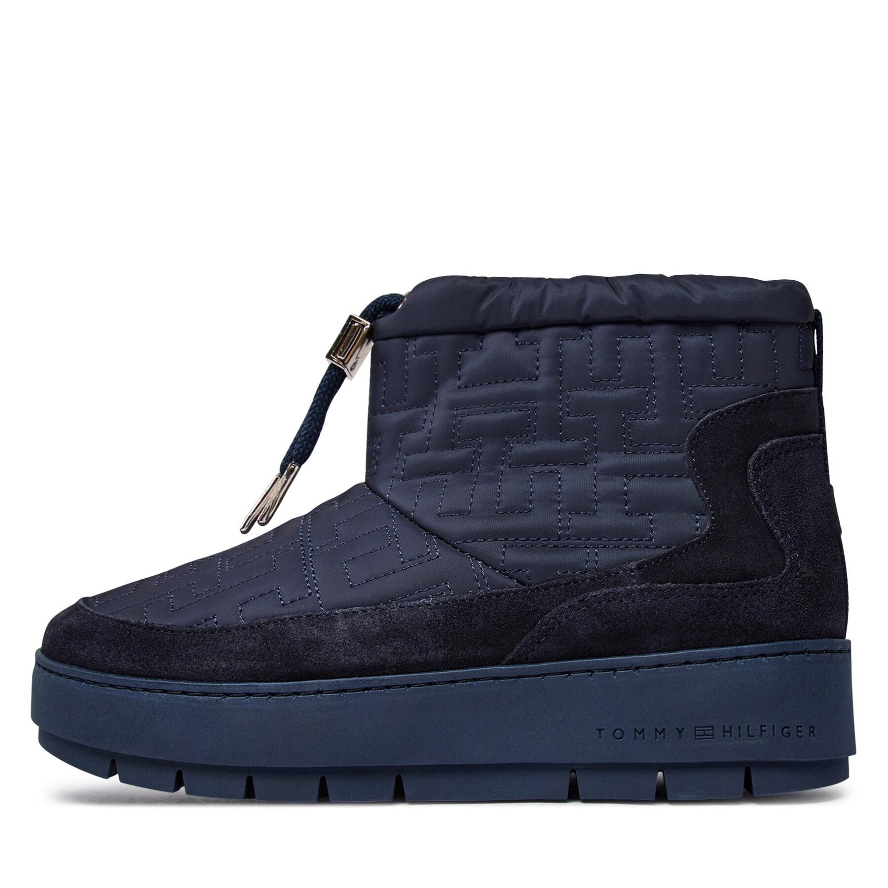 Tommy Hilfiger Апрески Tommy Monogram Snowboot FW0FW07637 Син - Pepit.bg