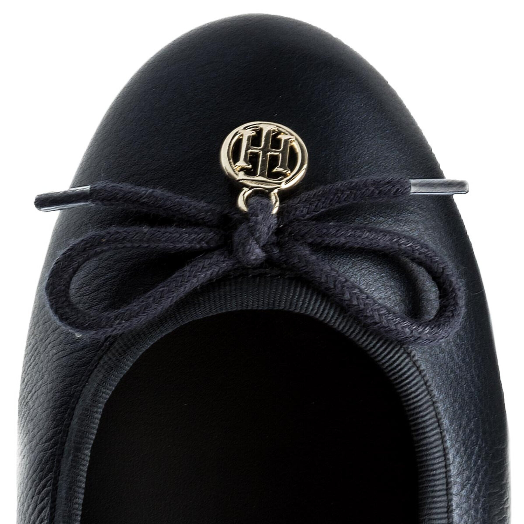 Tommy Hilfiger Балеринки Basic Metallic Balerina Charm FW0FW02647 Тъмносин - Pepit.bg