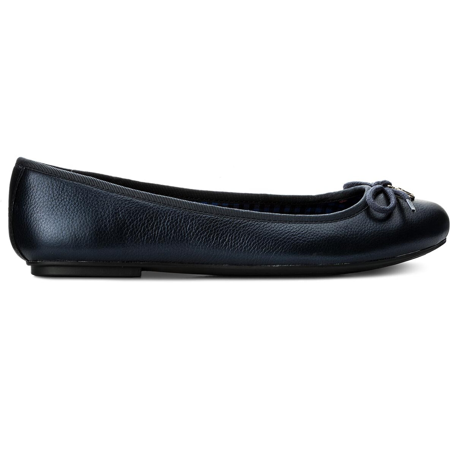 Tommy Hilfiger Балеринки Basic Metallic Balerina Charm FW0FW02647 Тъмносин - Pepit.bg