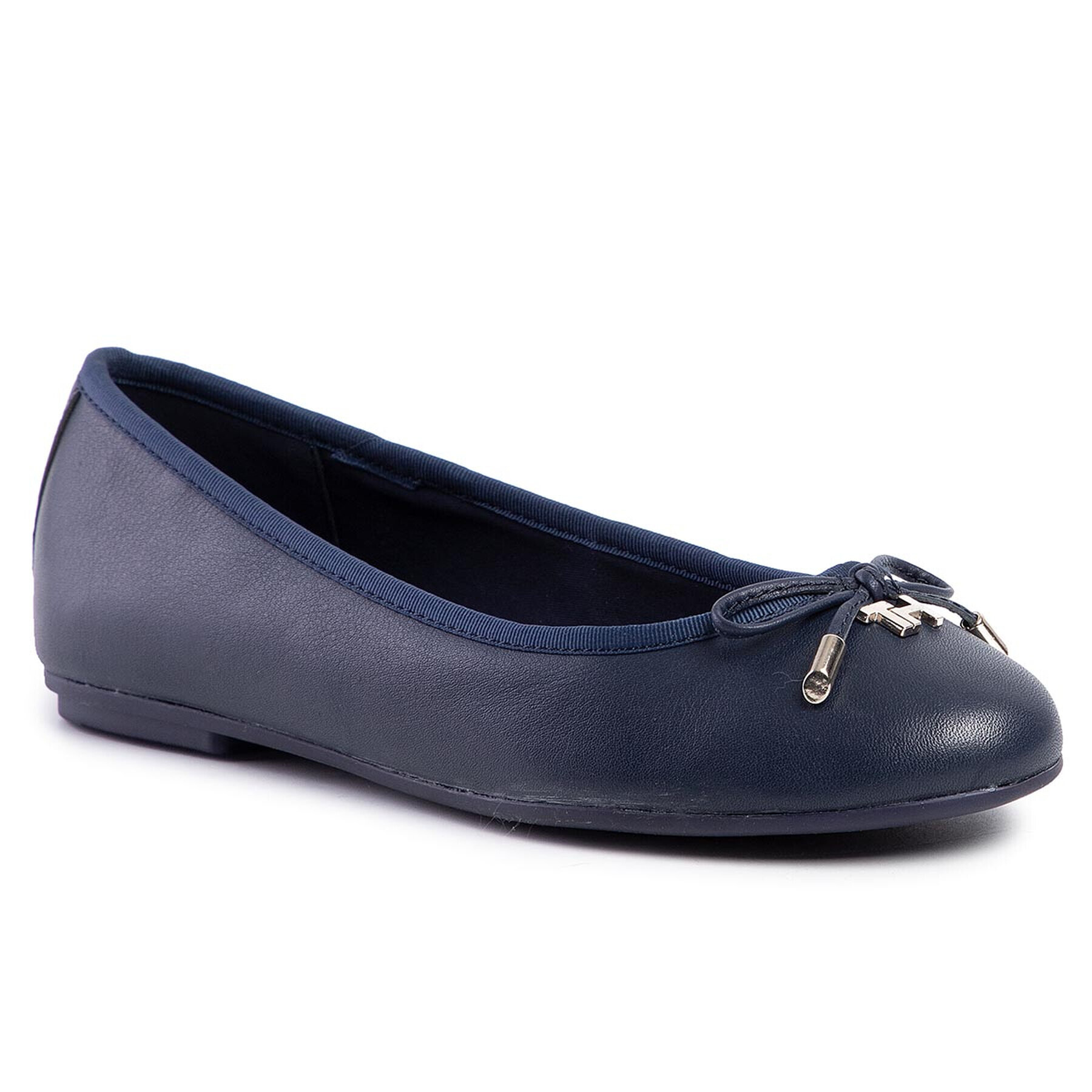 Tommy Hilfiger Балеринки Elevated Th Hardware Ballerina FW0FW04594 Тъмносин - Pepit.bg