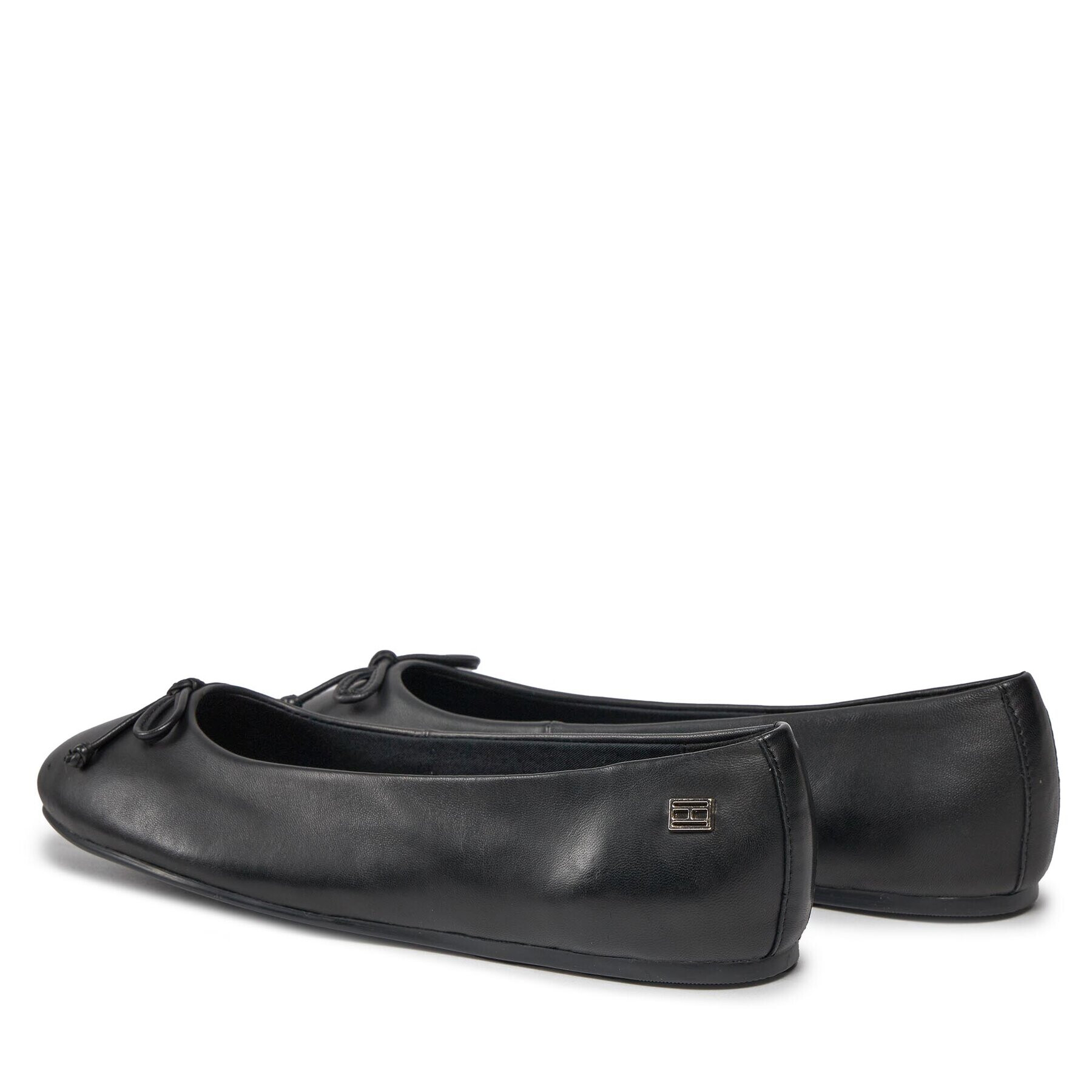 Tommy Hilfiger Балеринки Essential Leather Ballerina FW0FW07768 Черен - Pepit.bg