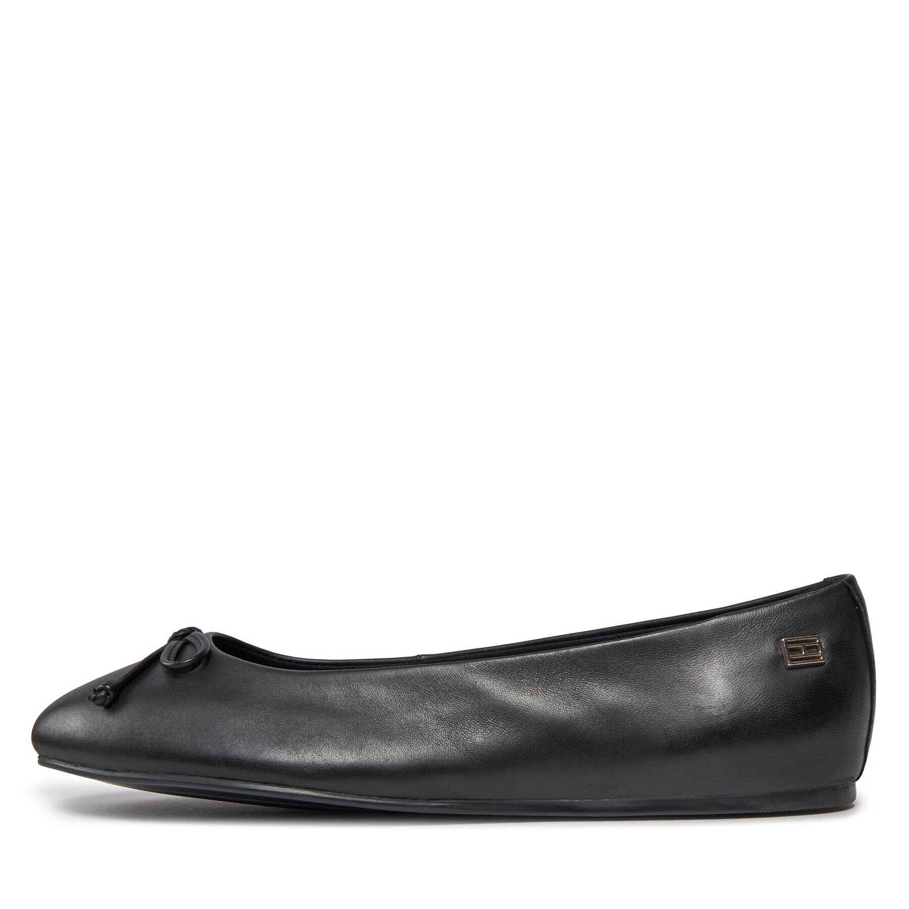 Tommy Hilfiger Балеринки Essential Leather Ballerina FW0FW07768 Черен - Pepit.bg