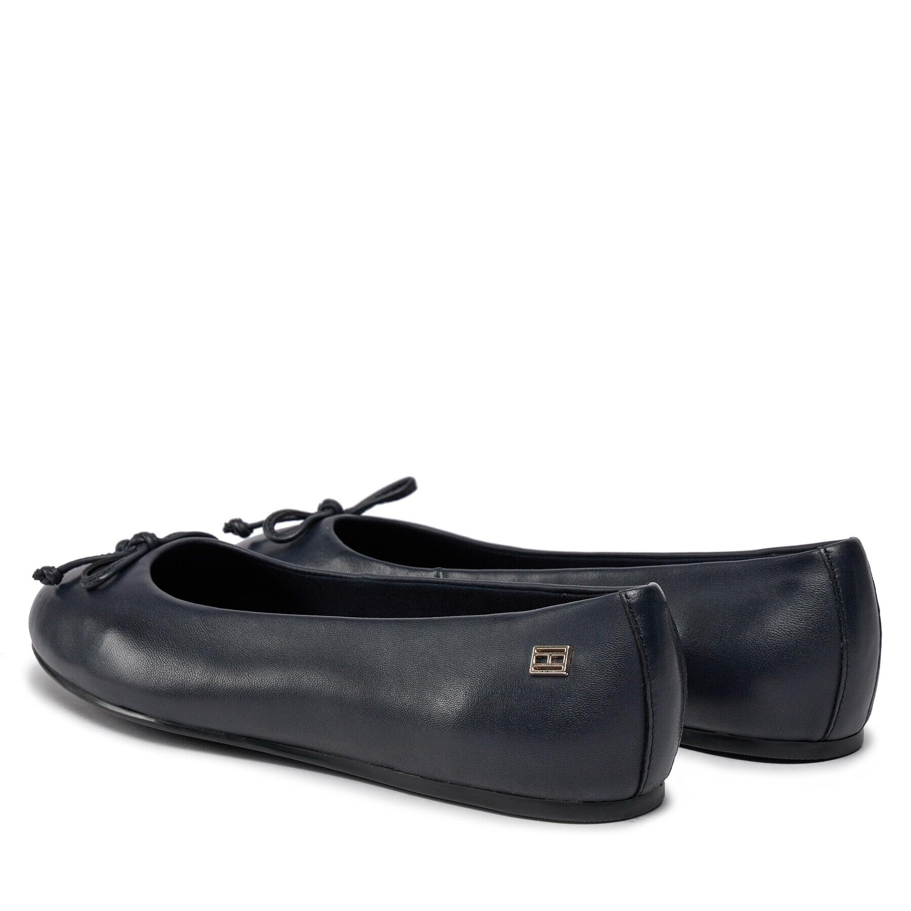 Tommy Hilfiger Балеринки Essential Leather Ballerina FW0FW07768 Тъмносин - Pepit.bg