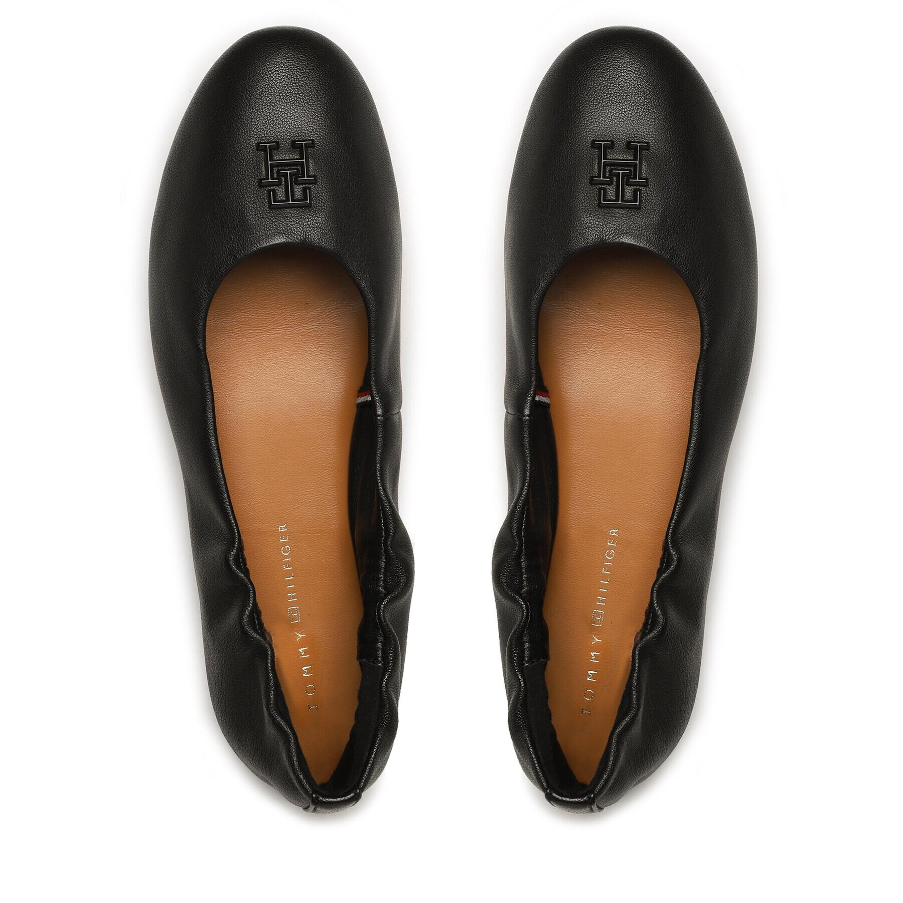 Tommy Hilfiger Балеринки Th Elevated Elastic Ballerina FW0FW07222 Черен - Pepit.bg
