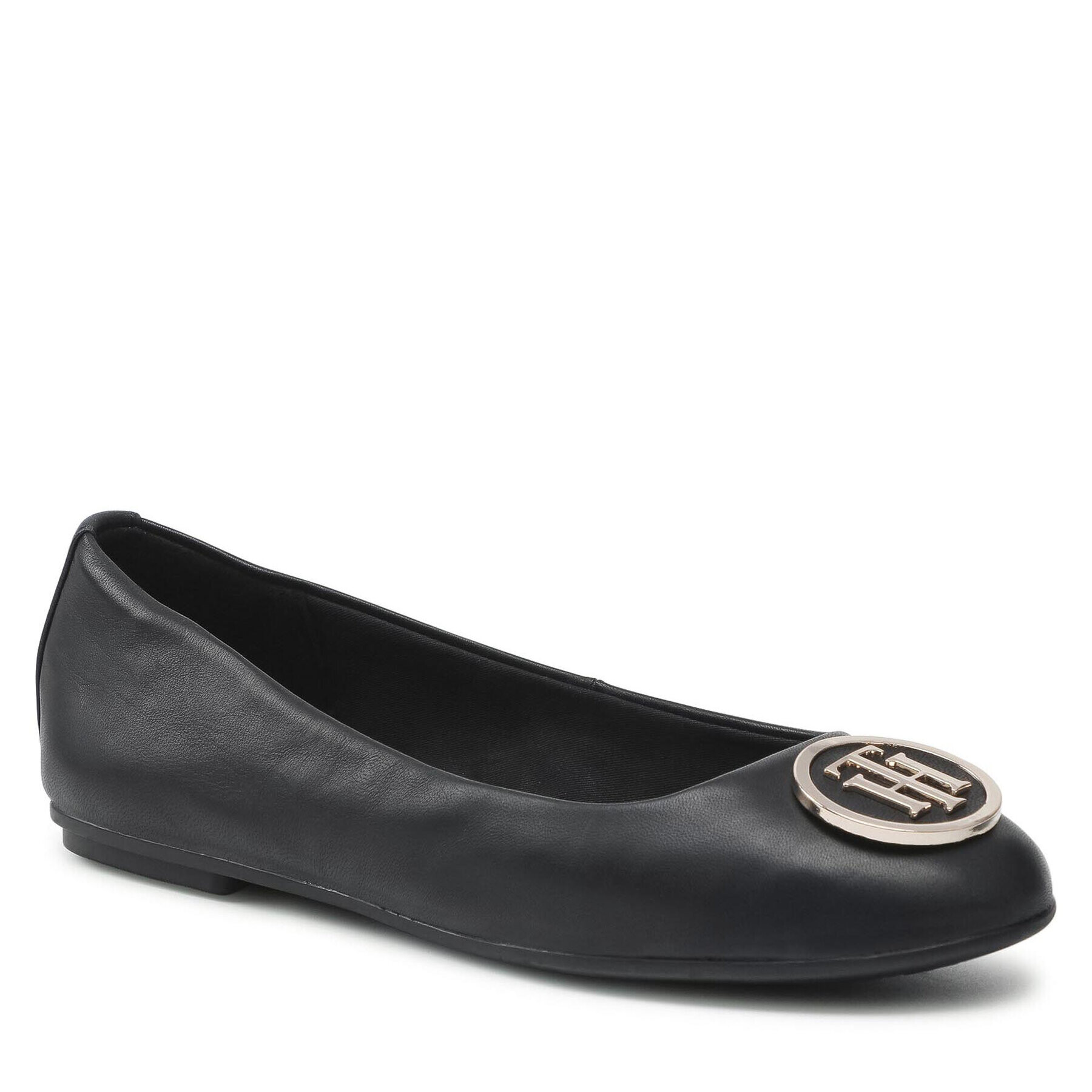 Tommy Hilfiger Балеринки Th Essentials Flat Ballerina FW0FW05782 Черен - Pepit.bg