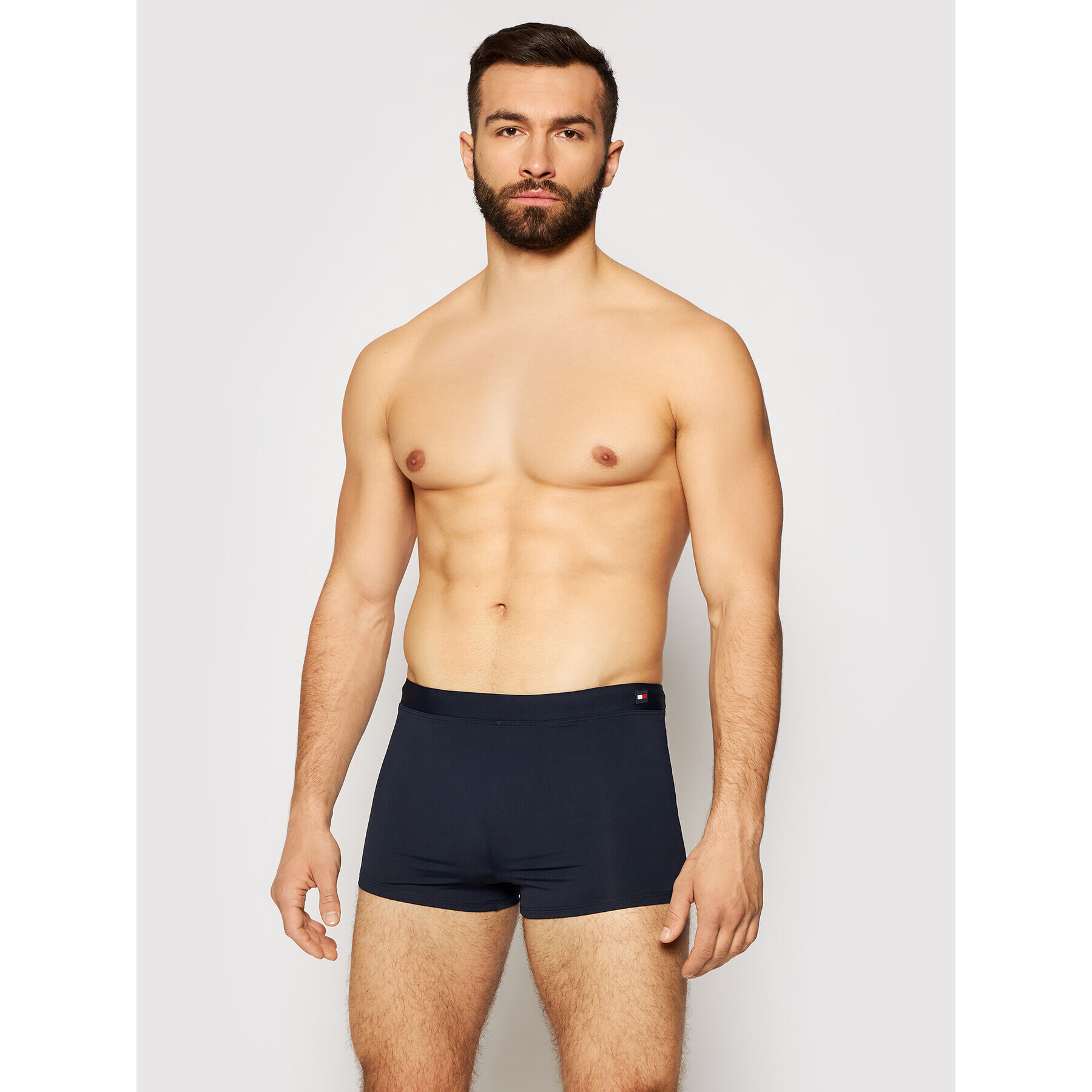 Tommy Hilfiger Бански Drawstring Swim UM0UM02101 Тъмносин - Pepit.bg