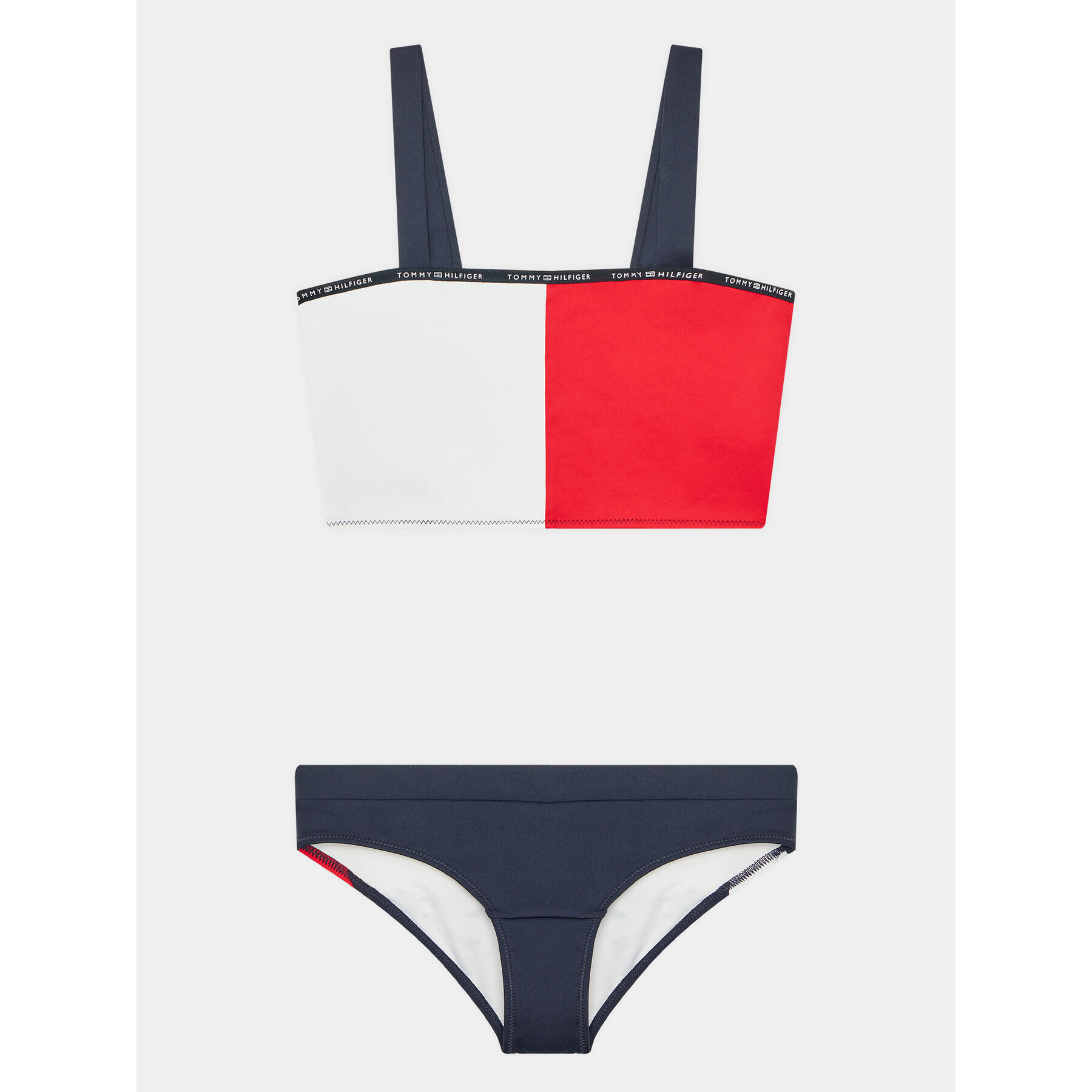 Tommy Hilfiger Бански костюм Bralette Set UG0UG00563 Тъмносин - Pepit.bg