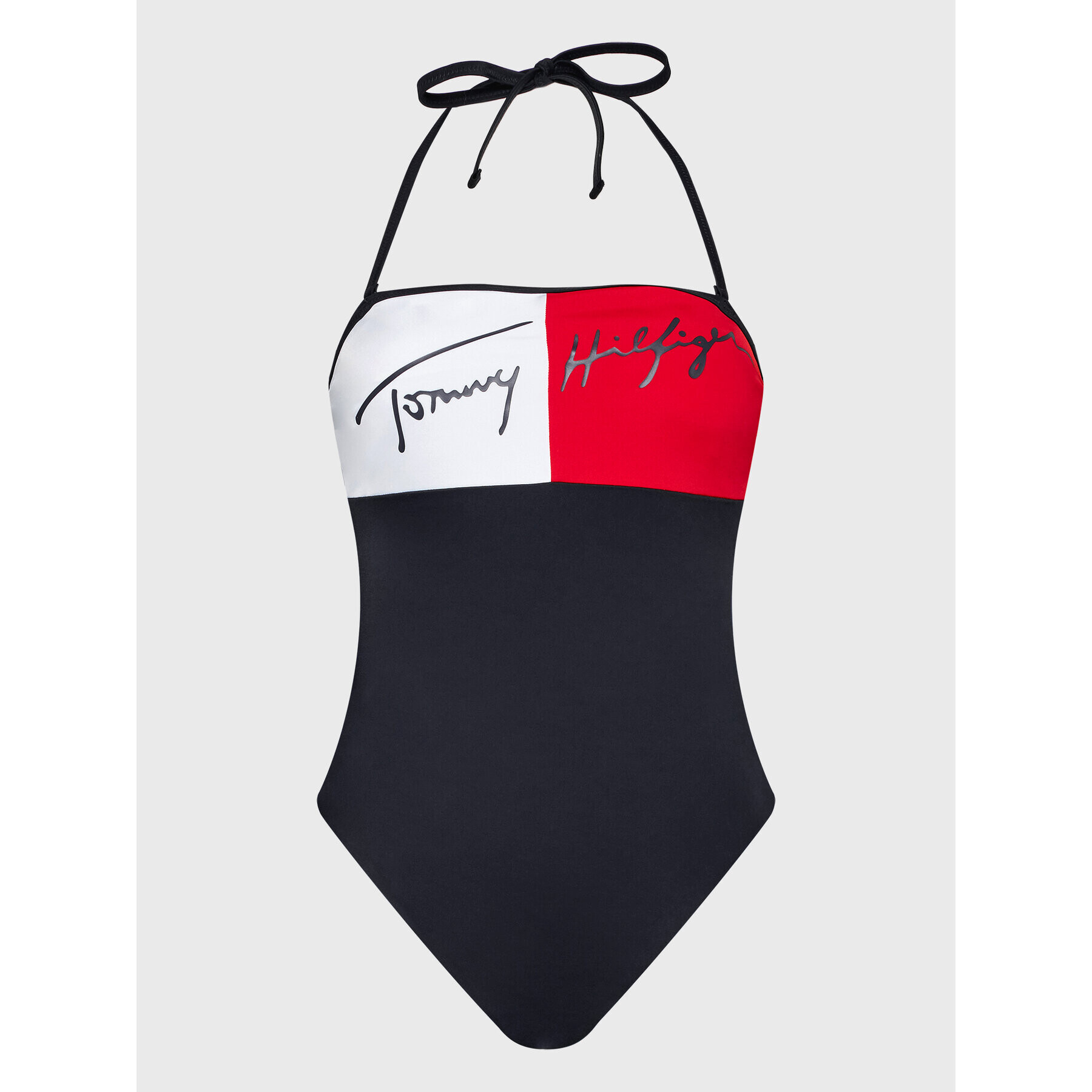 Tommy Hilfiger Бански костюм Cheeky Bandeau UW0UW03466 Тъмносин - Pepit.bg