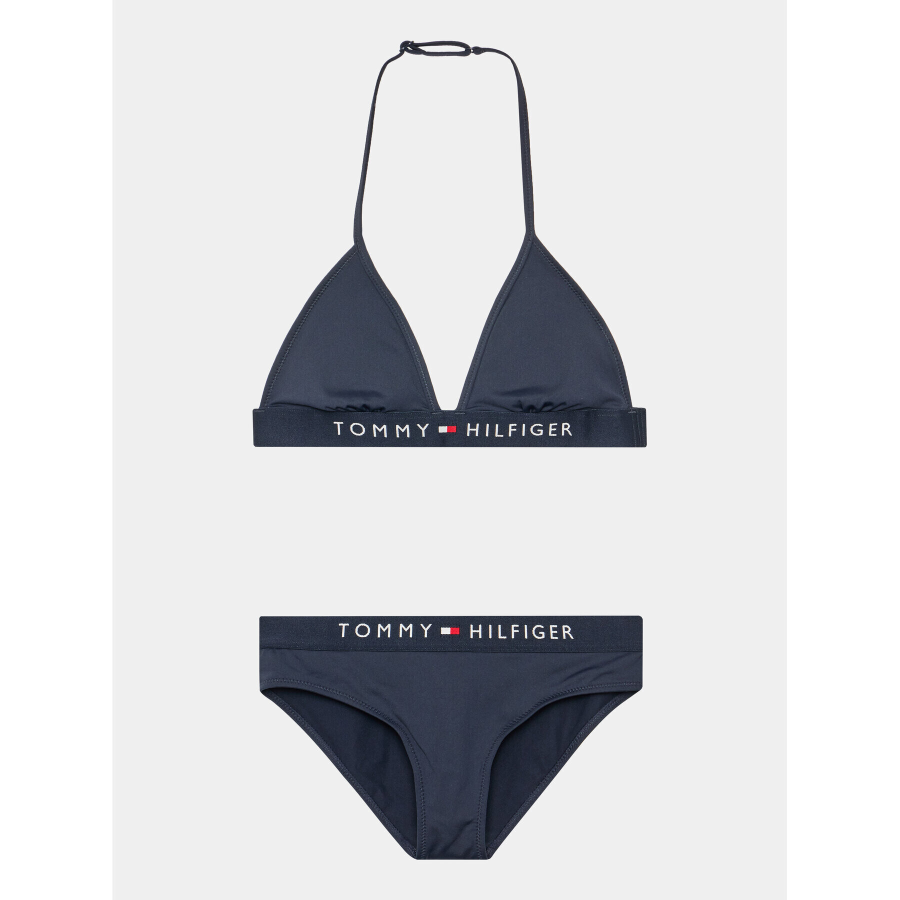 Tommy Hilfiger Бански костюм Traingle UG0UG00633 Тъмносин - Pepit.bg