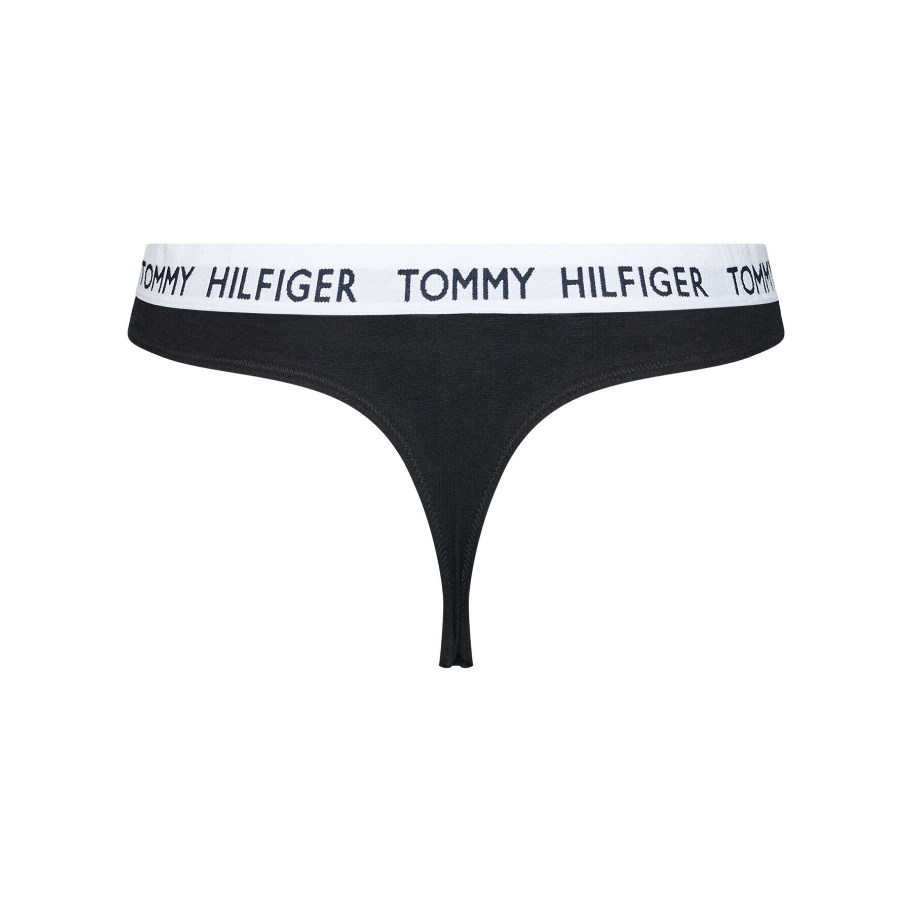 Tommy Hilfiger Бикини тип прашка Thong UW0UW02198 Черен - Pepit.bg