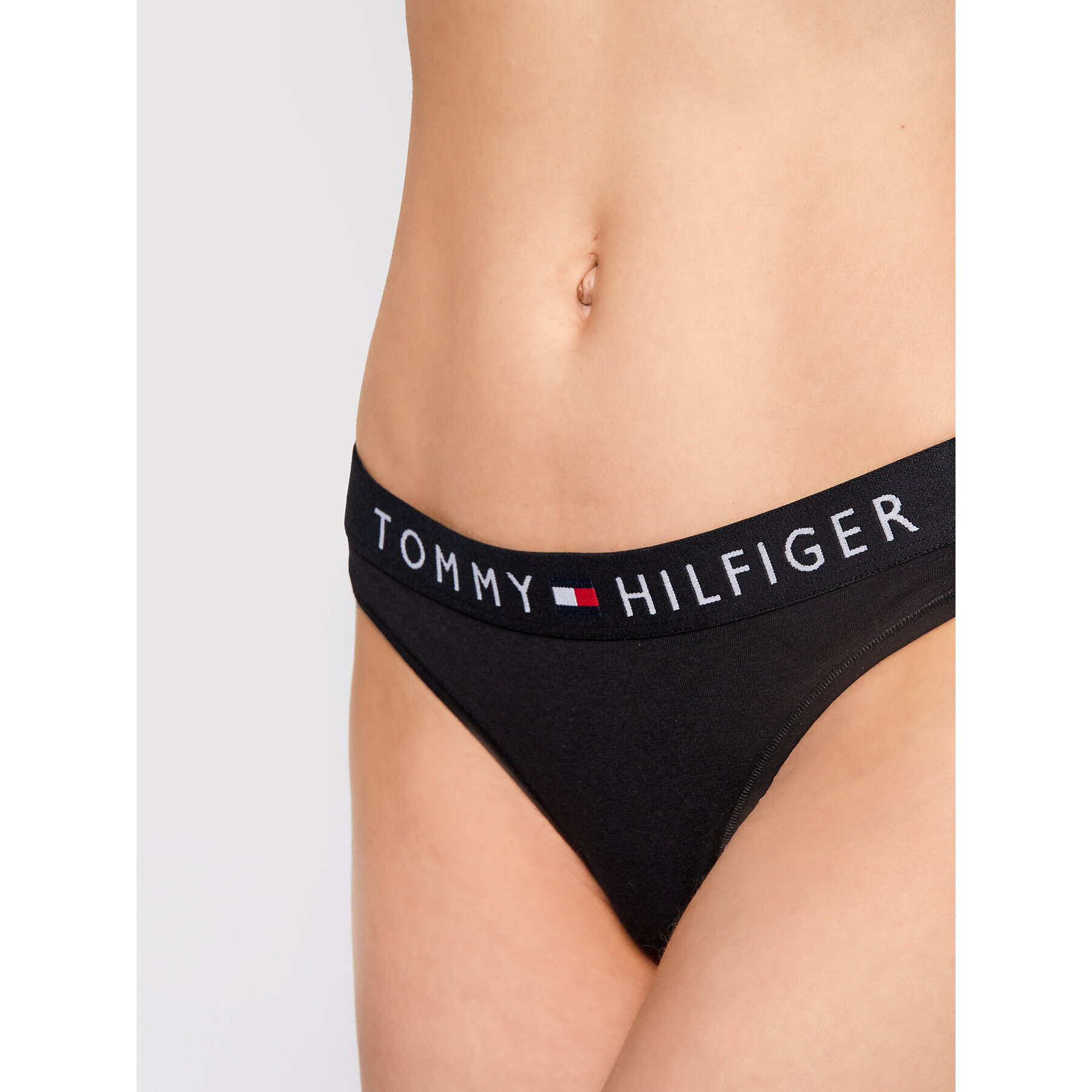 Tommy Hilfiger Бикини тип прашка UW0UW01555 Черен - Pepit.bg