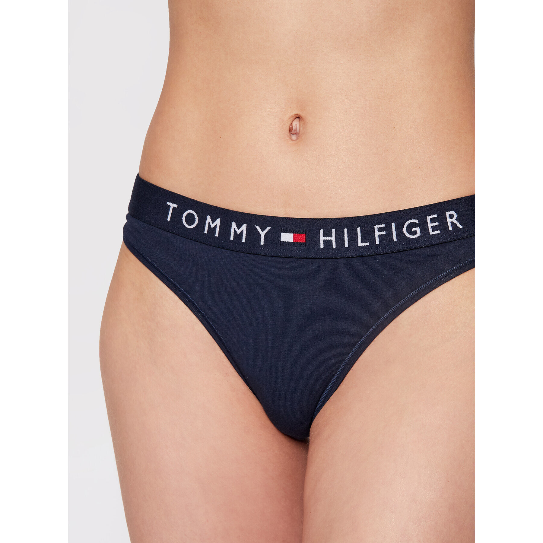 Tommy Hilfiger Бикини тип прашка UW0UW01555 Тъмносин - Pepit.bg