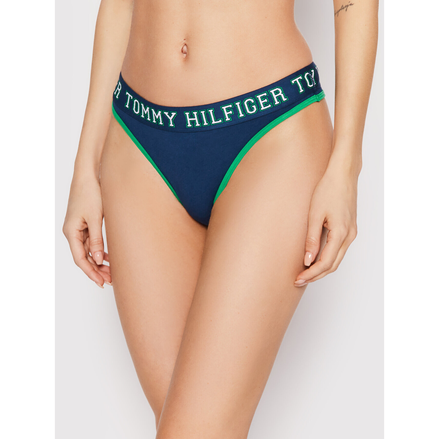 Tommy Hilfiger Бикини тип прашка UW0UW03164 Тъмносин - Pepit.bg