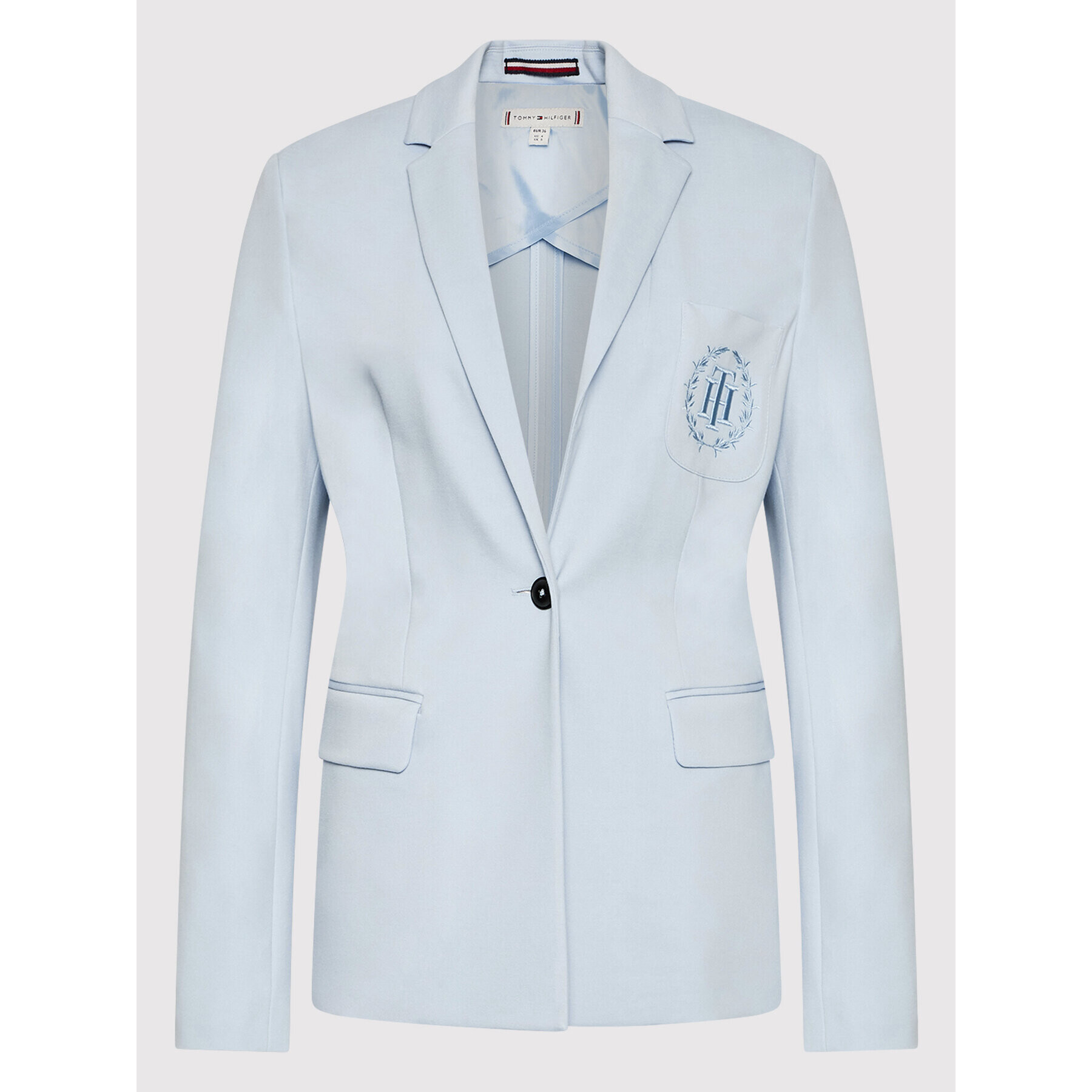 Tommy Hilfiger Блейзър WW0WW33192 Син Regular Fit - Pepit.bg