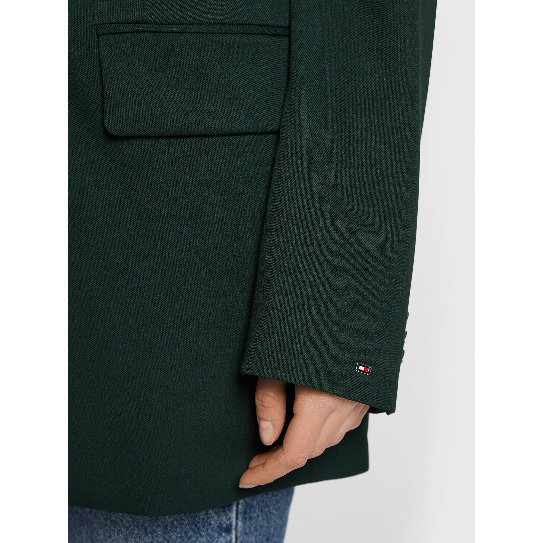 Tommy Hilfiger Блейзър WW0WW35633 Зелен Relaxed Fit - Pepit.bg