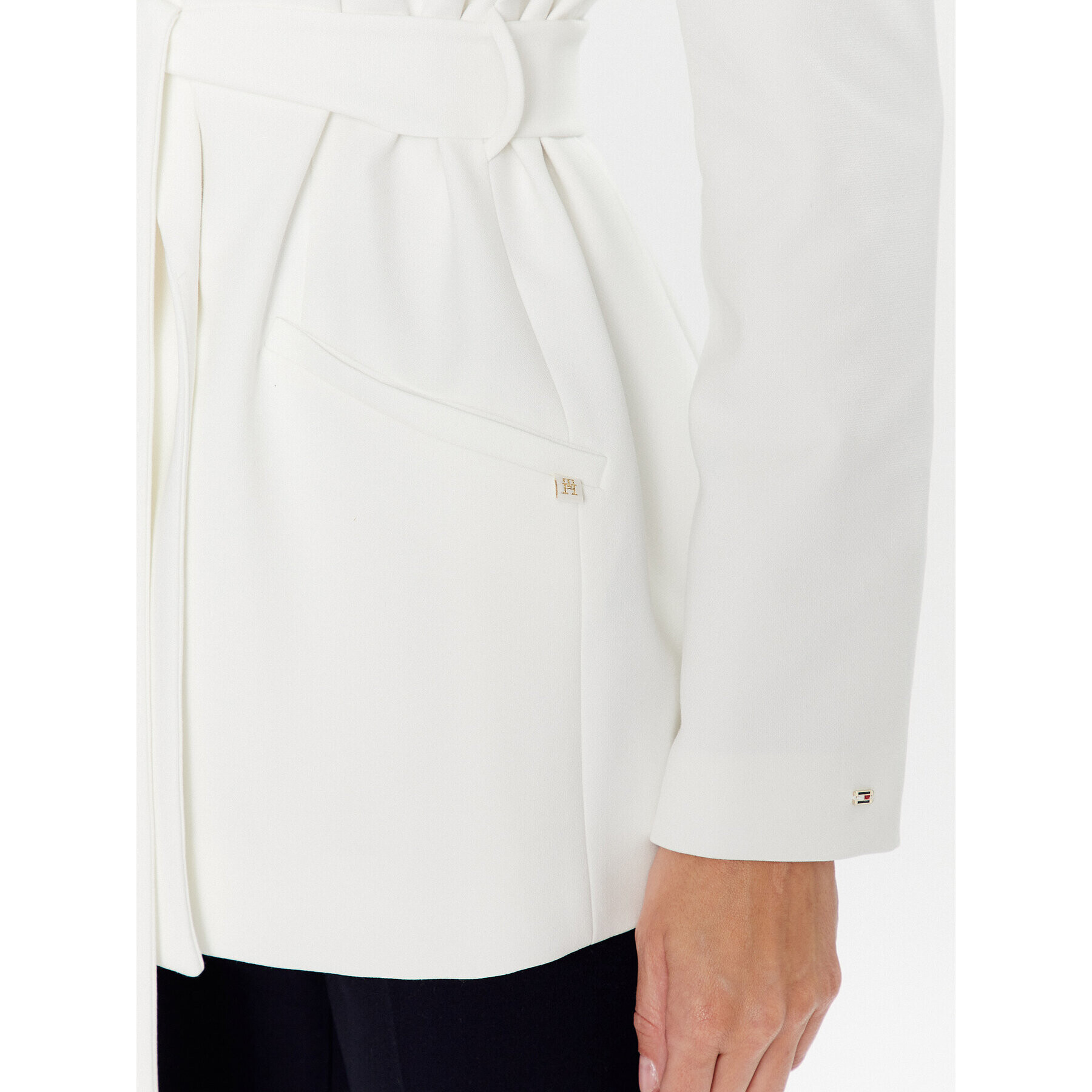 Tommy Hilfiger Сако WW0WW36923 Бял Relaxed Fit - Pepit.bg
