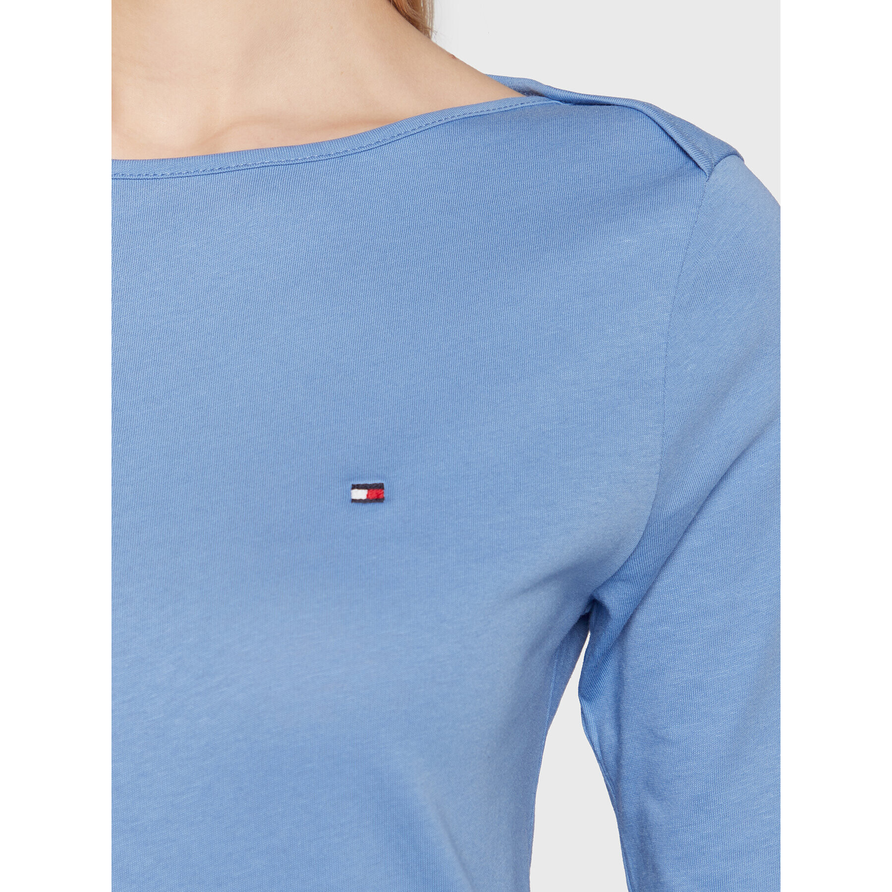 Tommy Hilfiger Блуза Boat WW0WW31669 Син Slim Fit - Pepit.bg