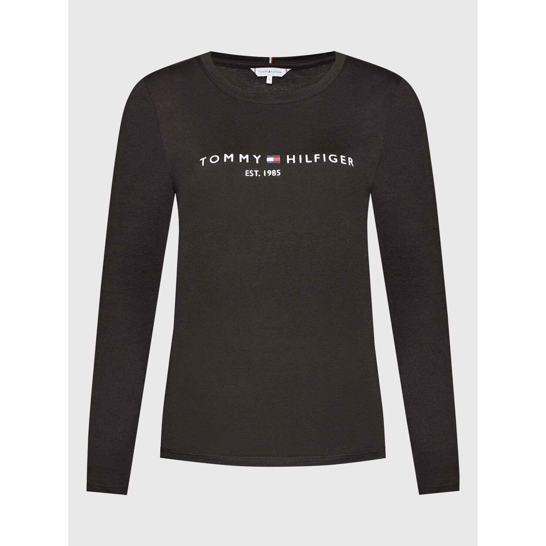 Tommy Hilfiger Блуза C-Nk WW0WW30720 Черен Regular Fit - Pepit.bg